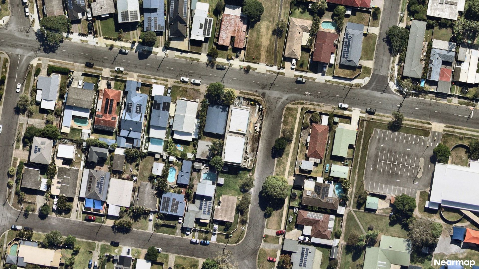 Vertical aerial view