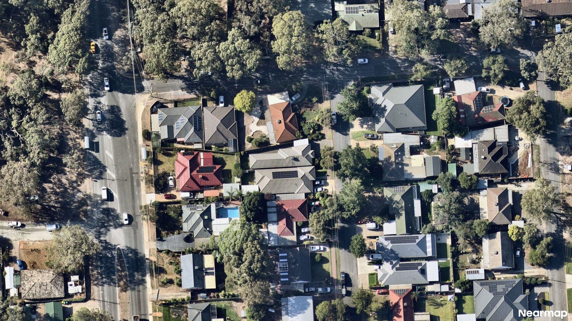 Vertical aerial view