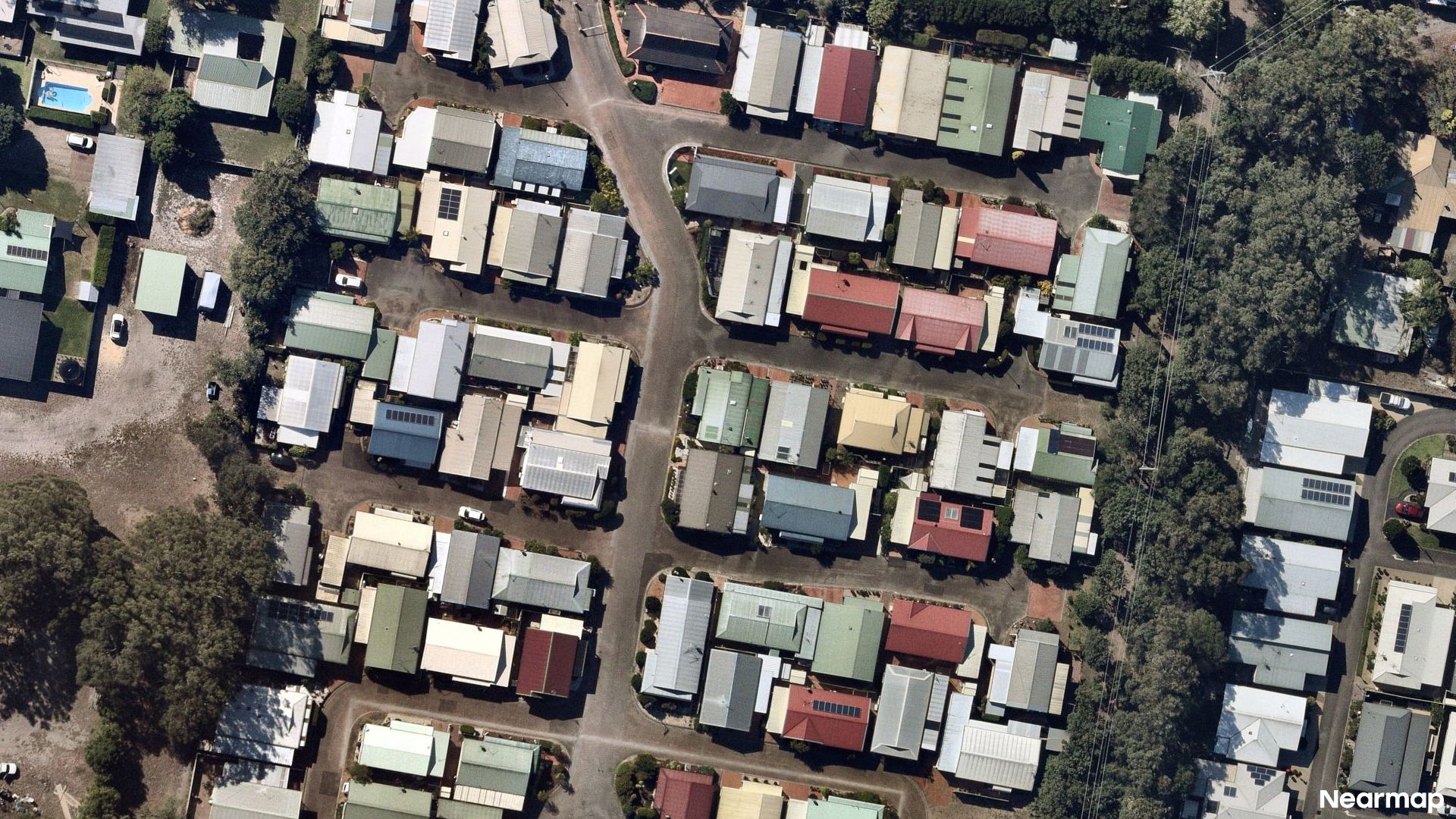 Vertical aerial view
