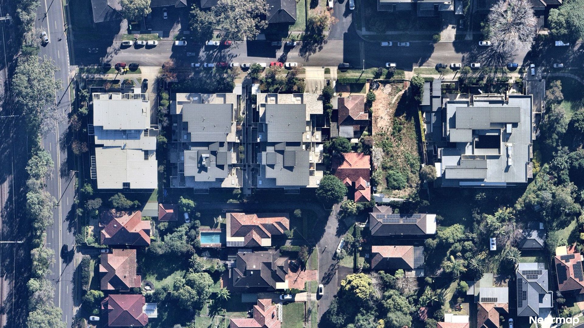 Vertical aerial view