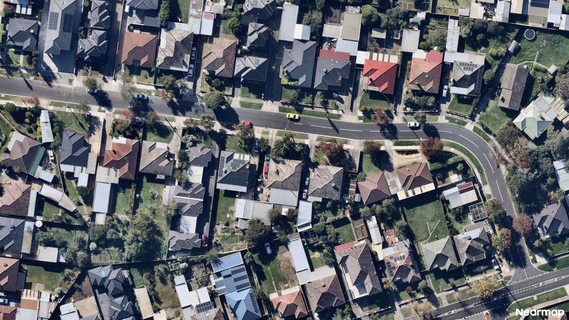 Vertical aerial view