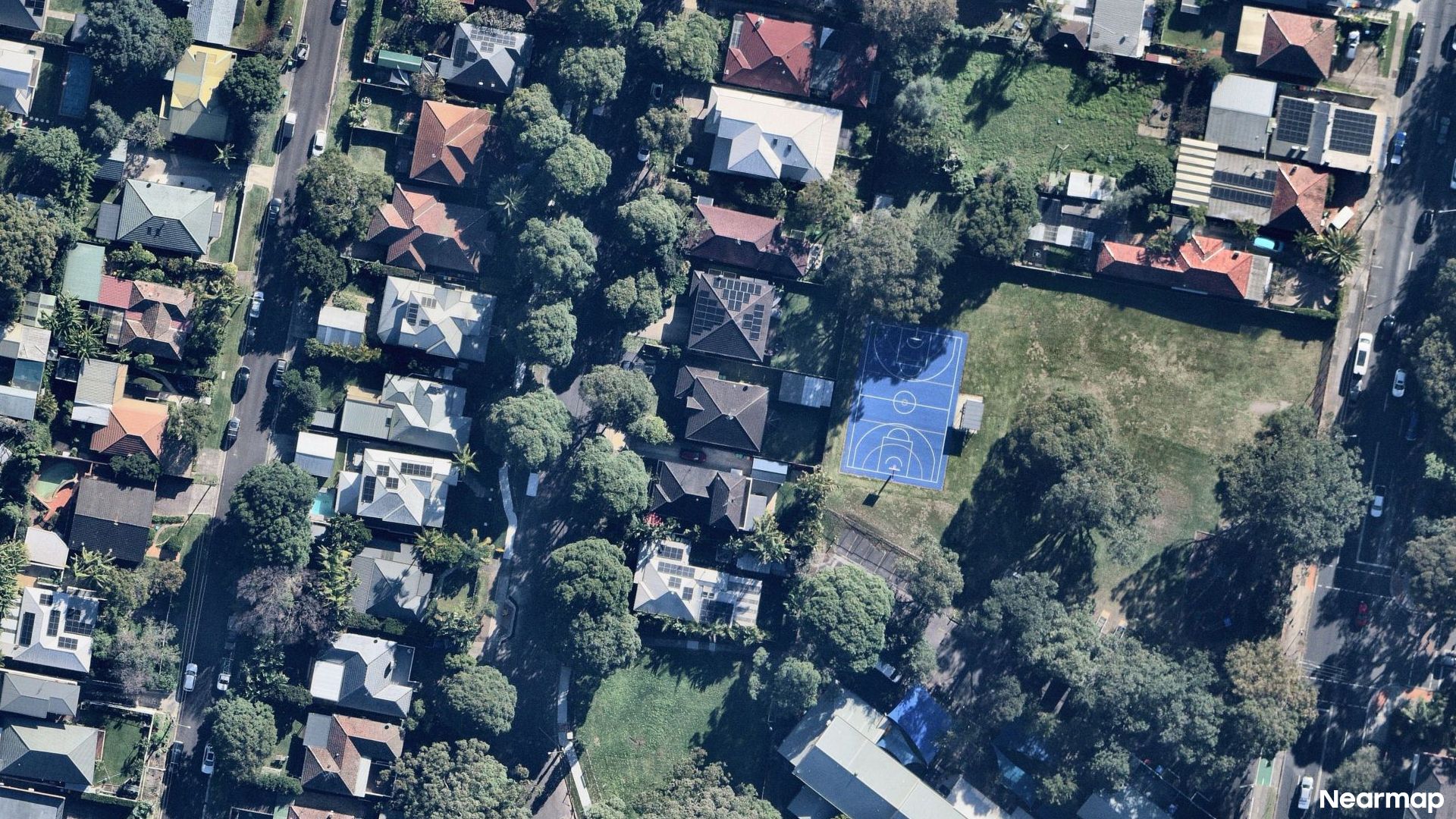 Vertical aerial view