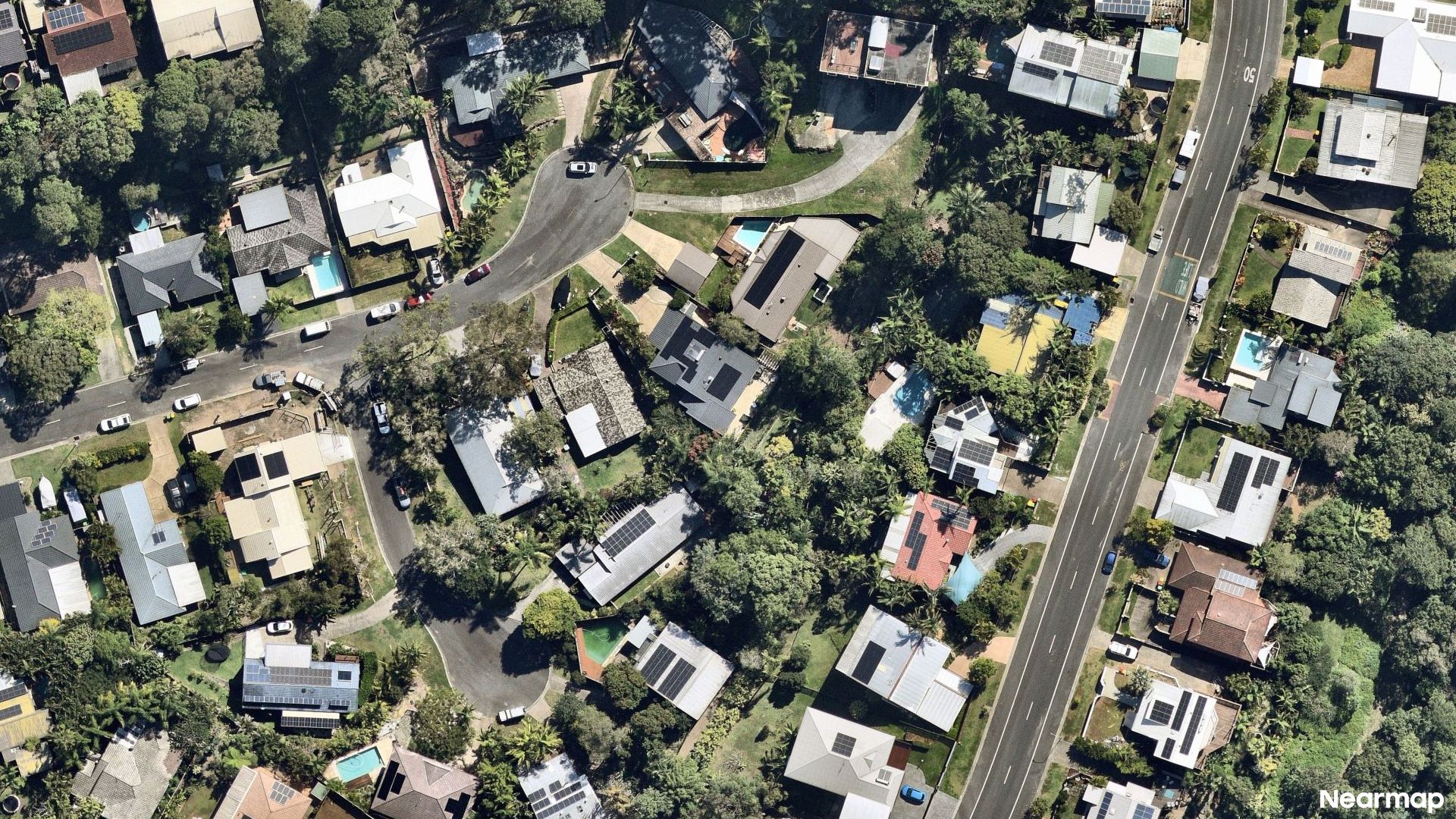 Vertical aerial view