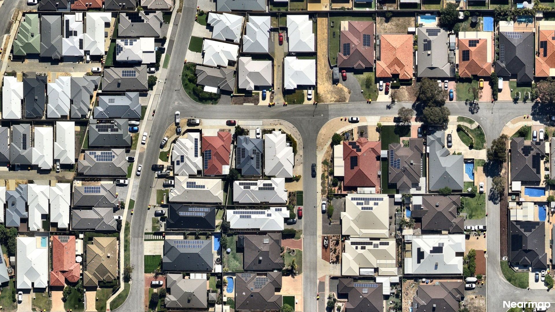 Vertical aerial view