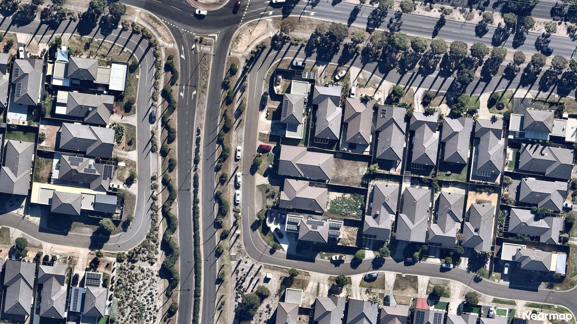 Vertical aerial view