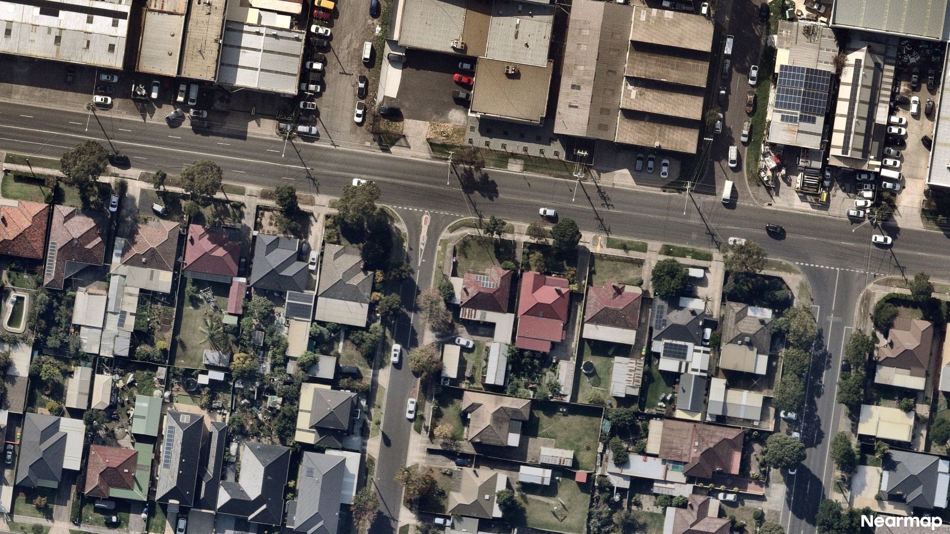 Vertical aerial view
