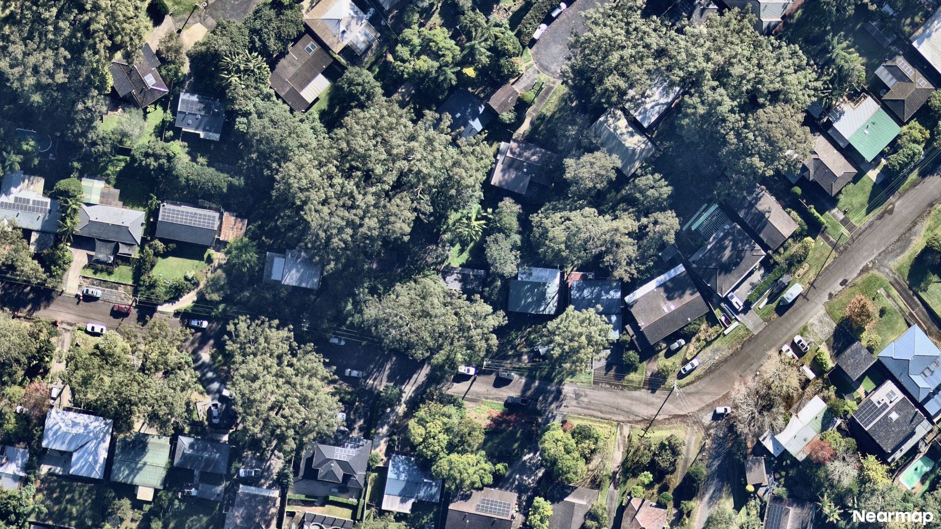 Vertical aerial view