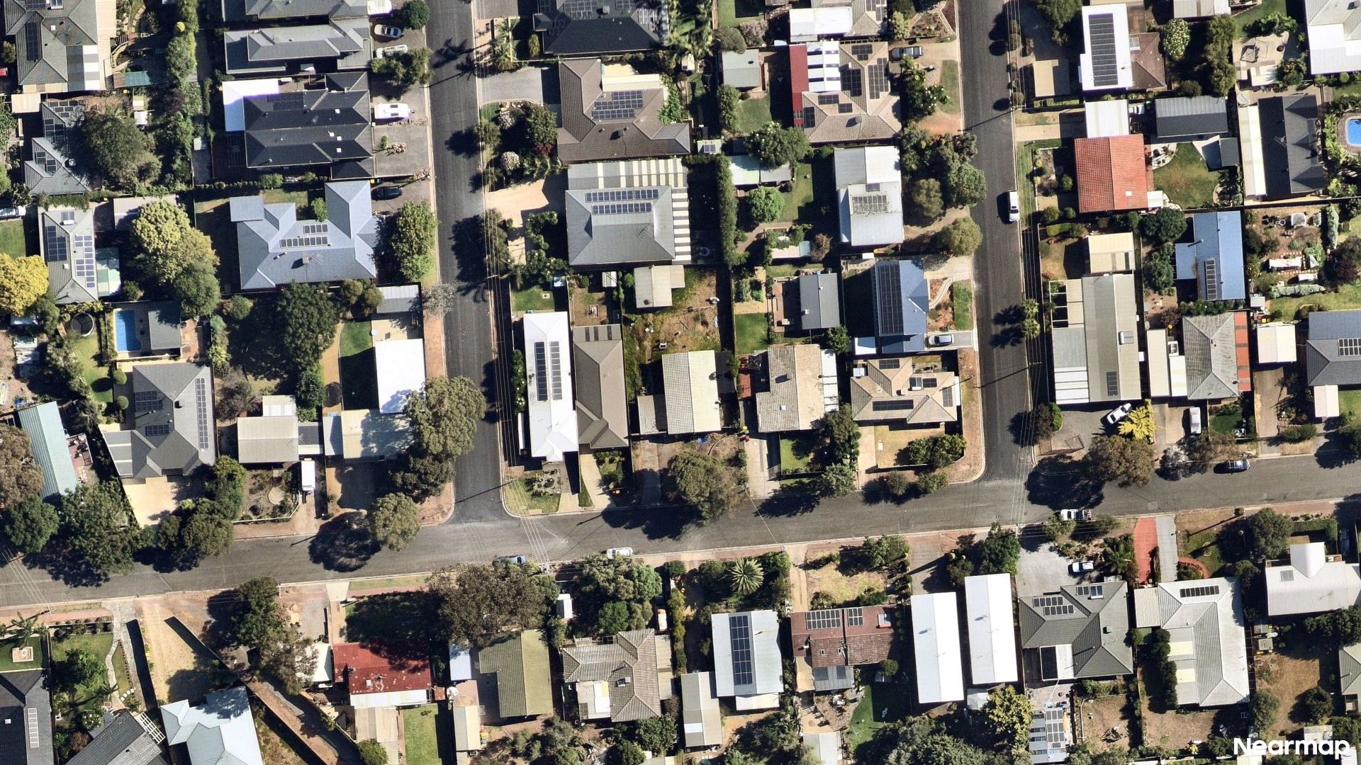 Vertical aerial view