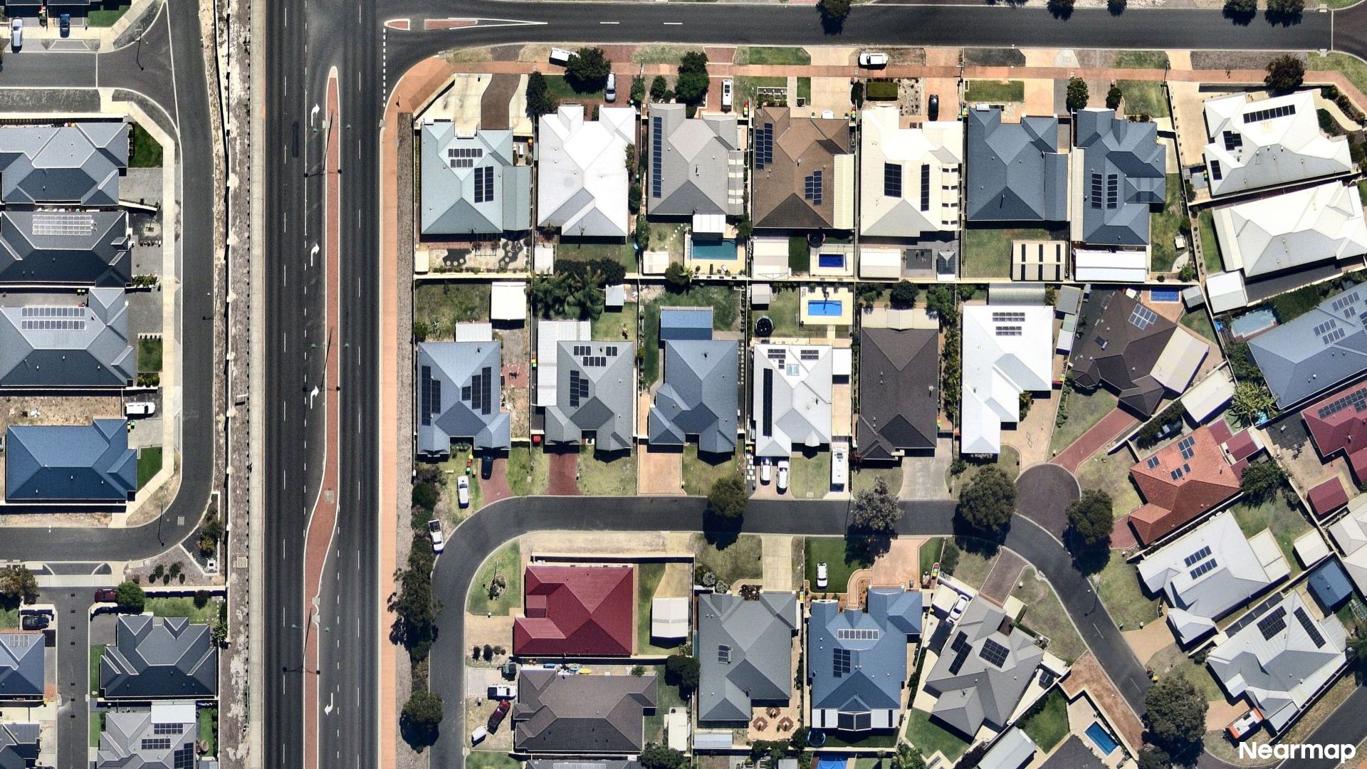 Vertical aerial view