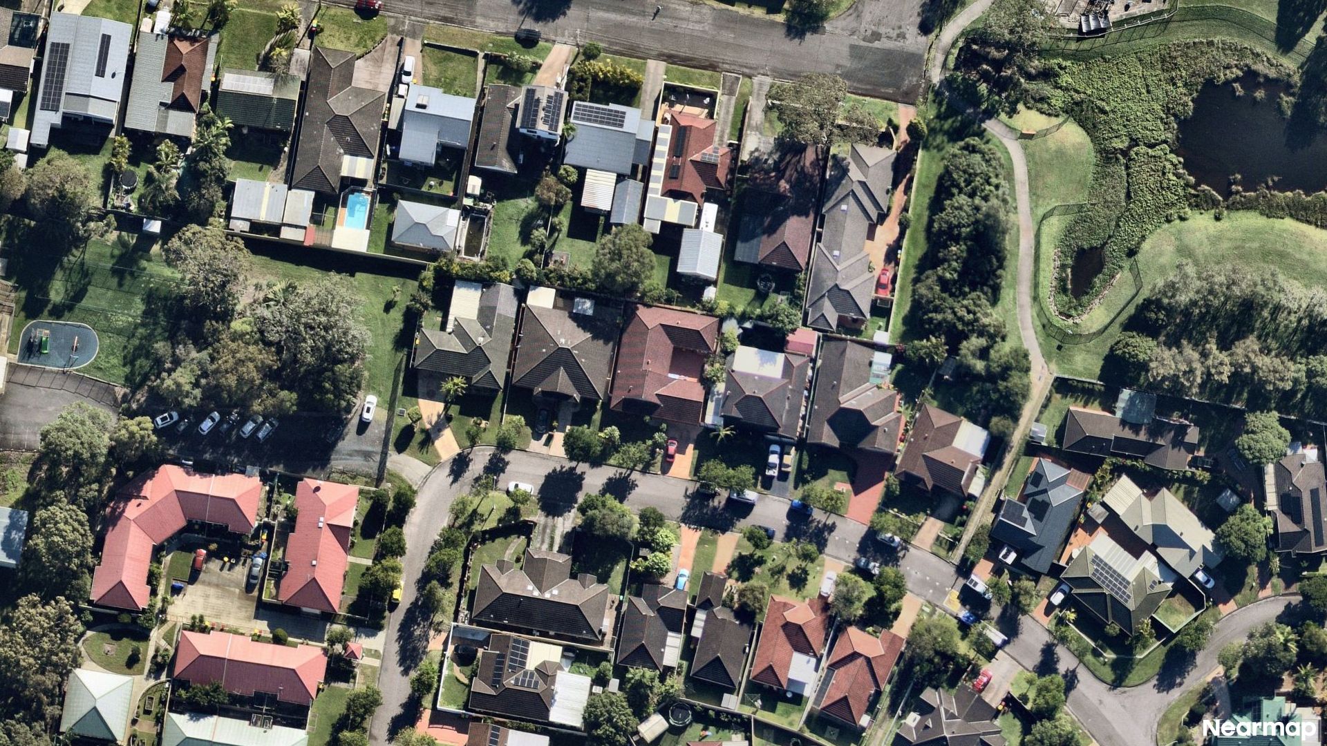 Vertical aerial view