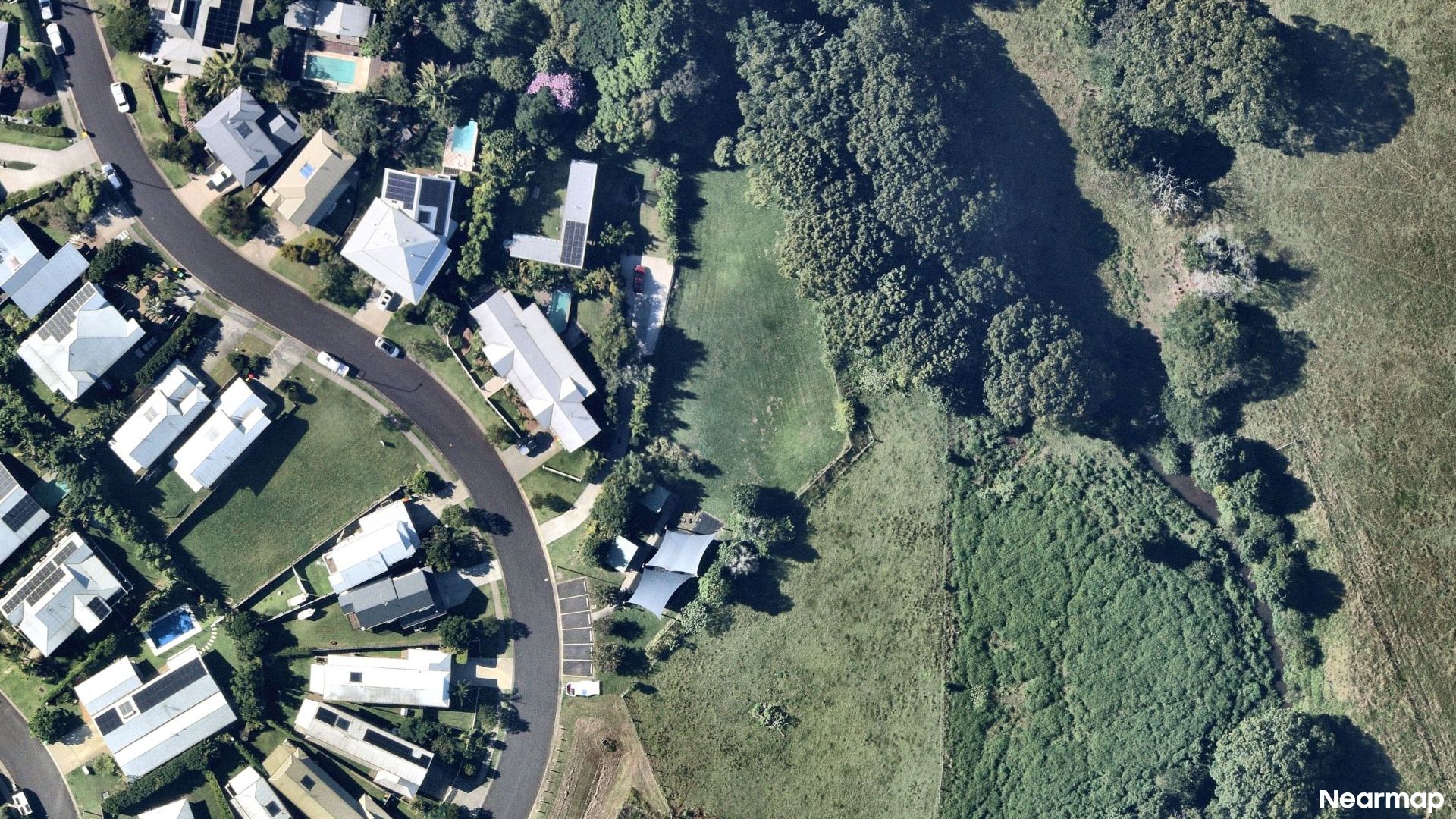 Vertical aerial view