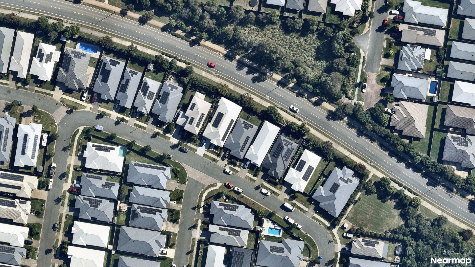 Vertical aerial view