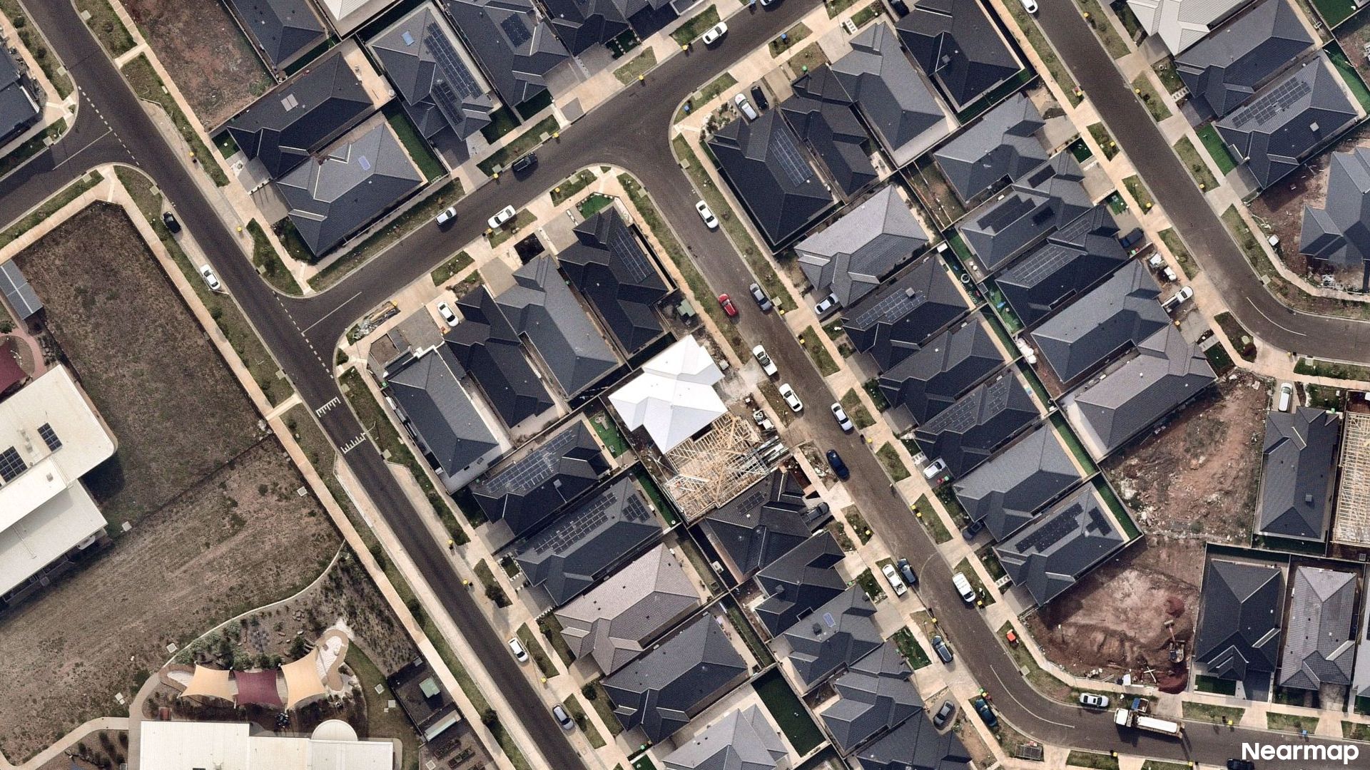 Vertical aerial view