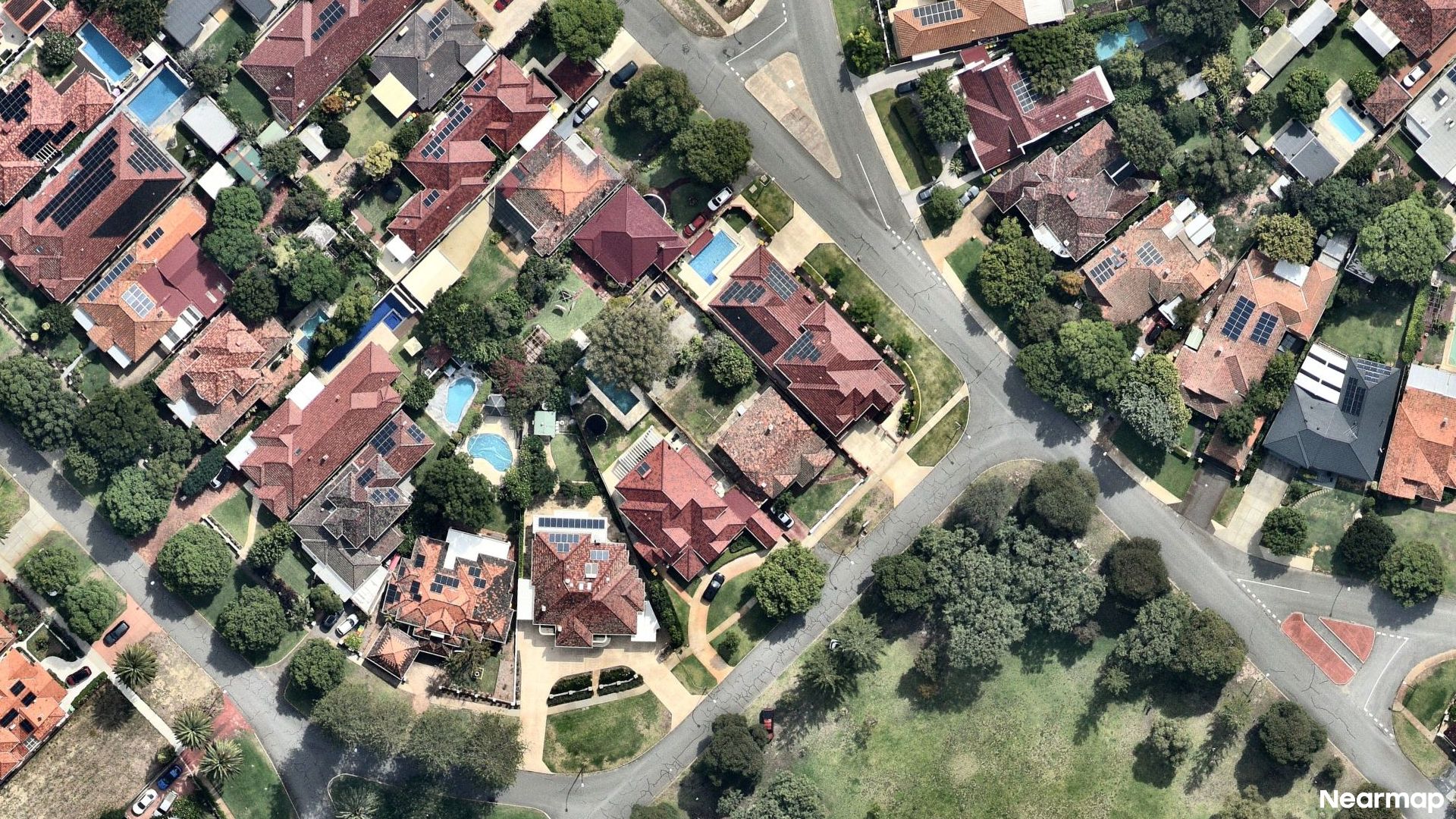 Vertical aerial view