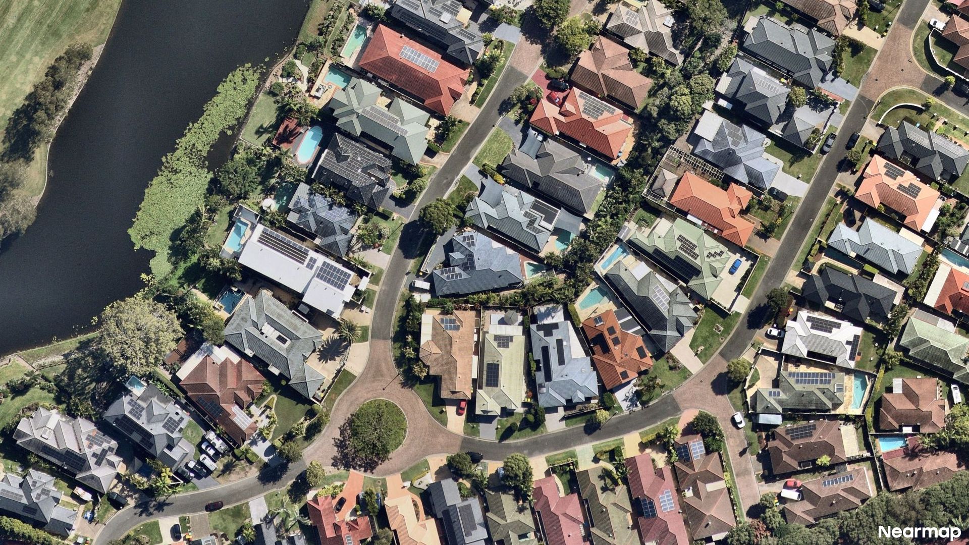 Vertical aerial view