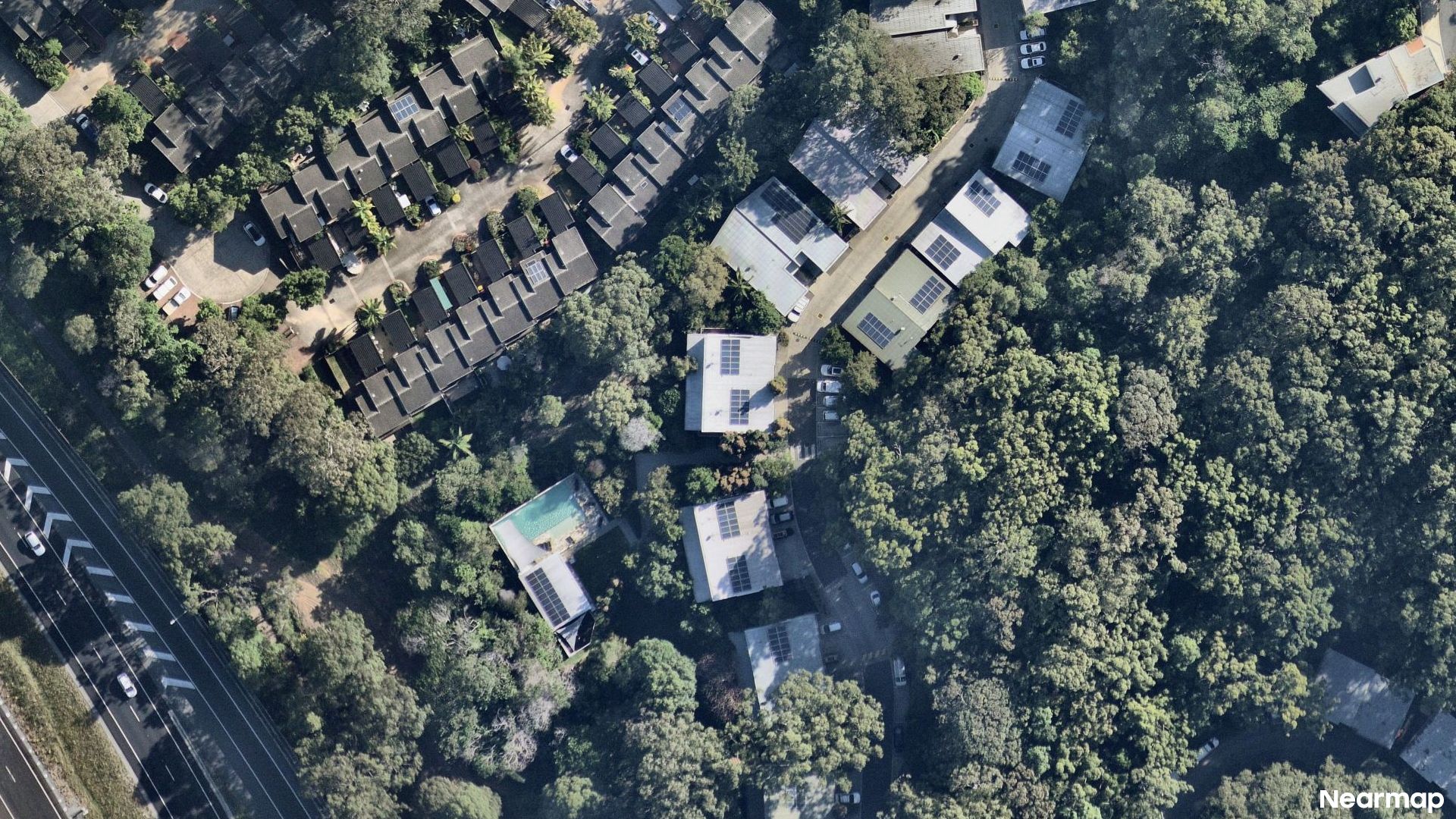 Vertical aerial view