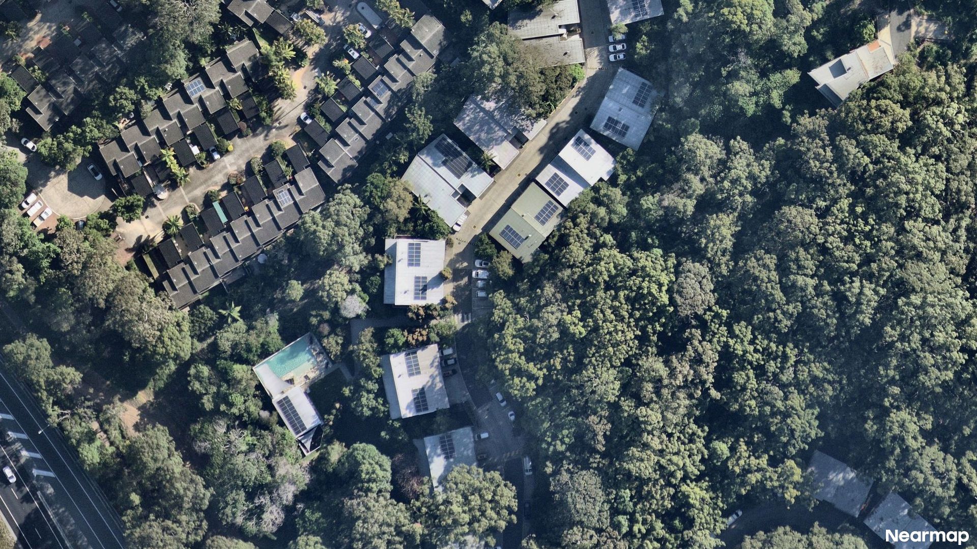 Vertical aerial view