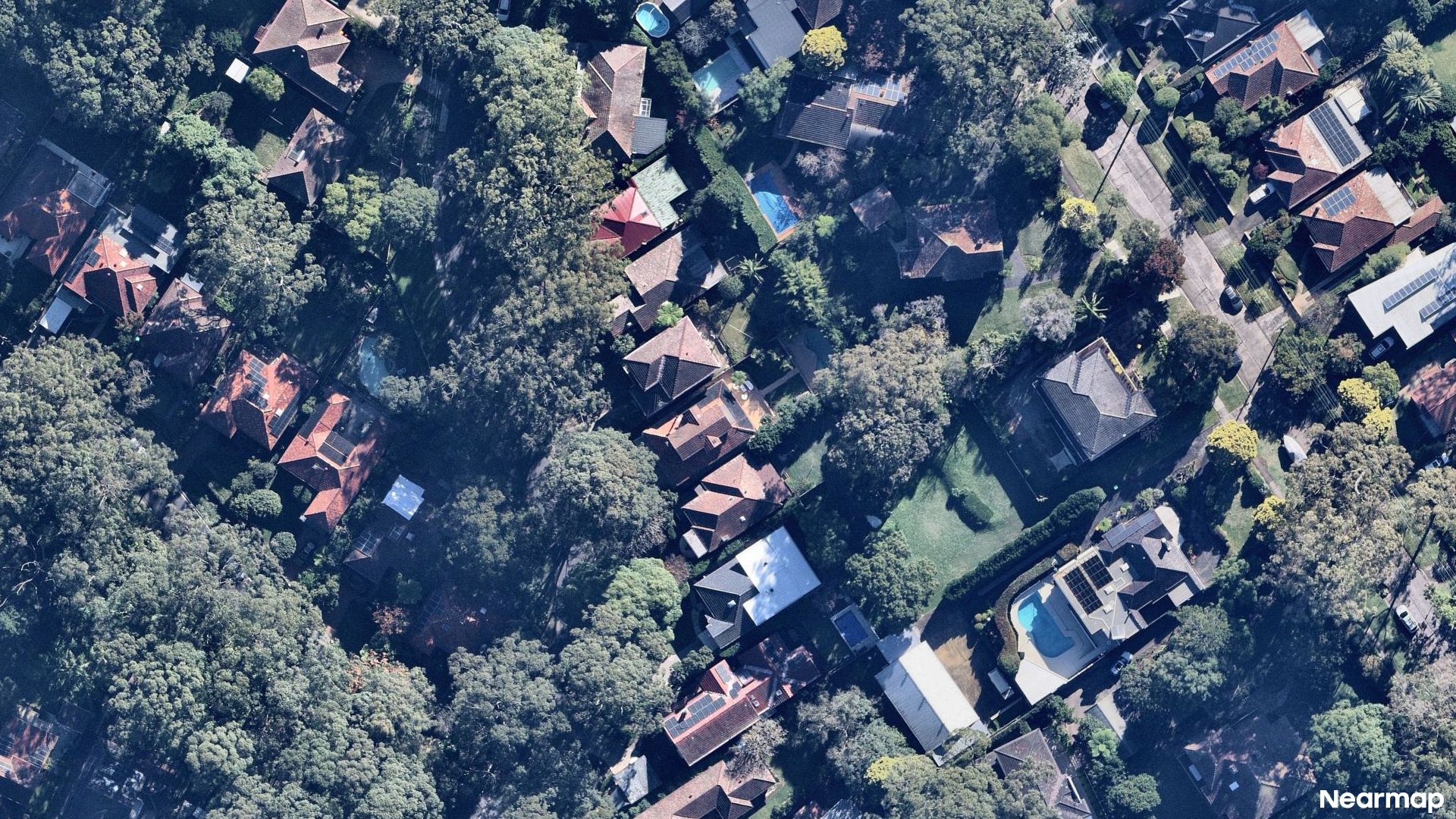 Vertical aerial view