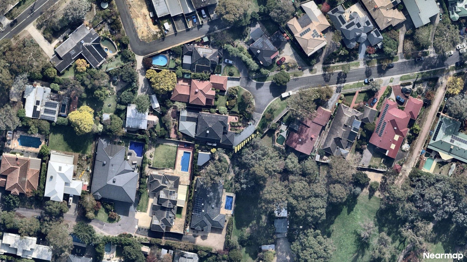 Vertical aerial view