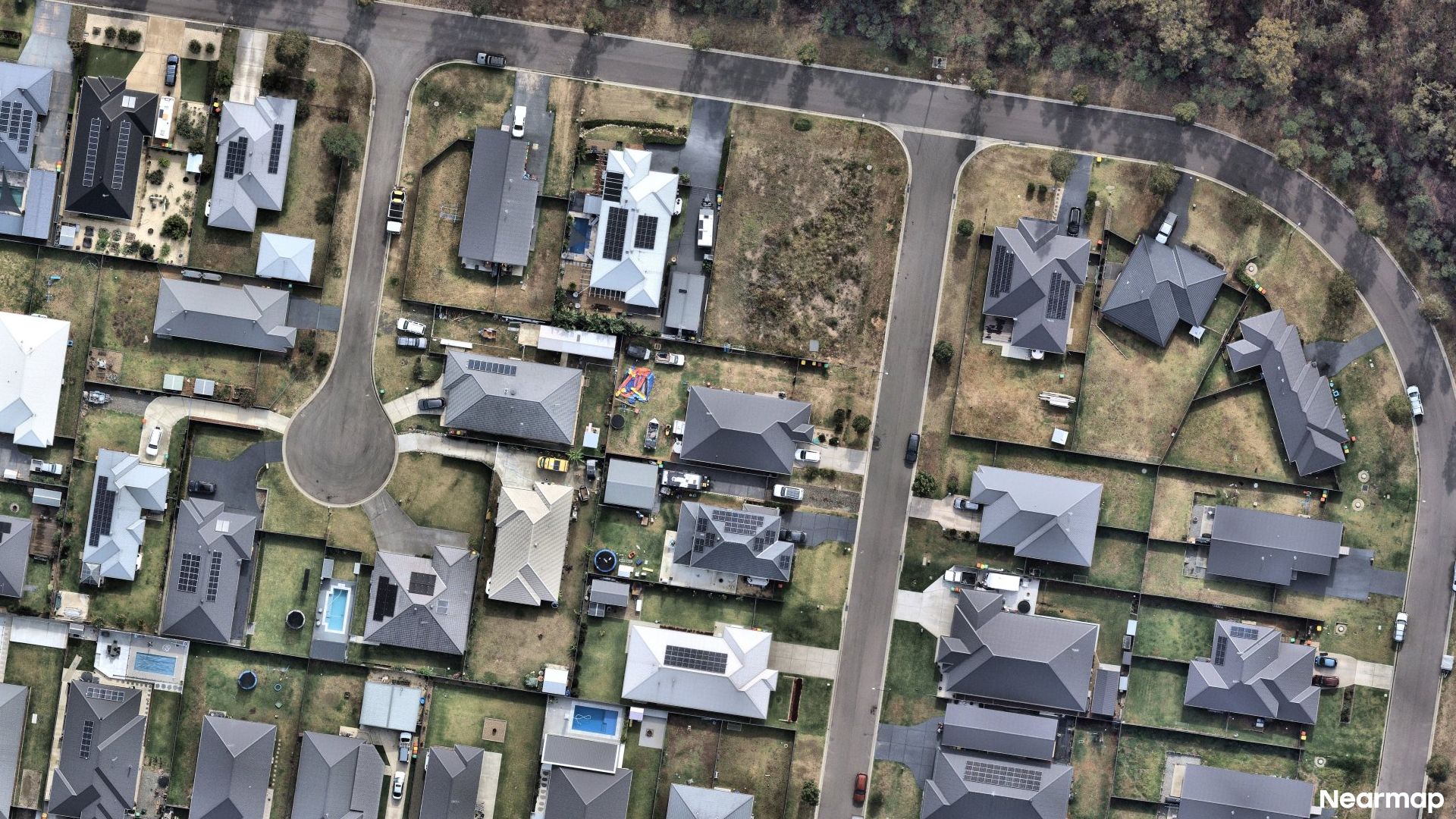 Vertical aerial view