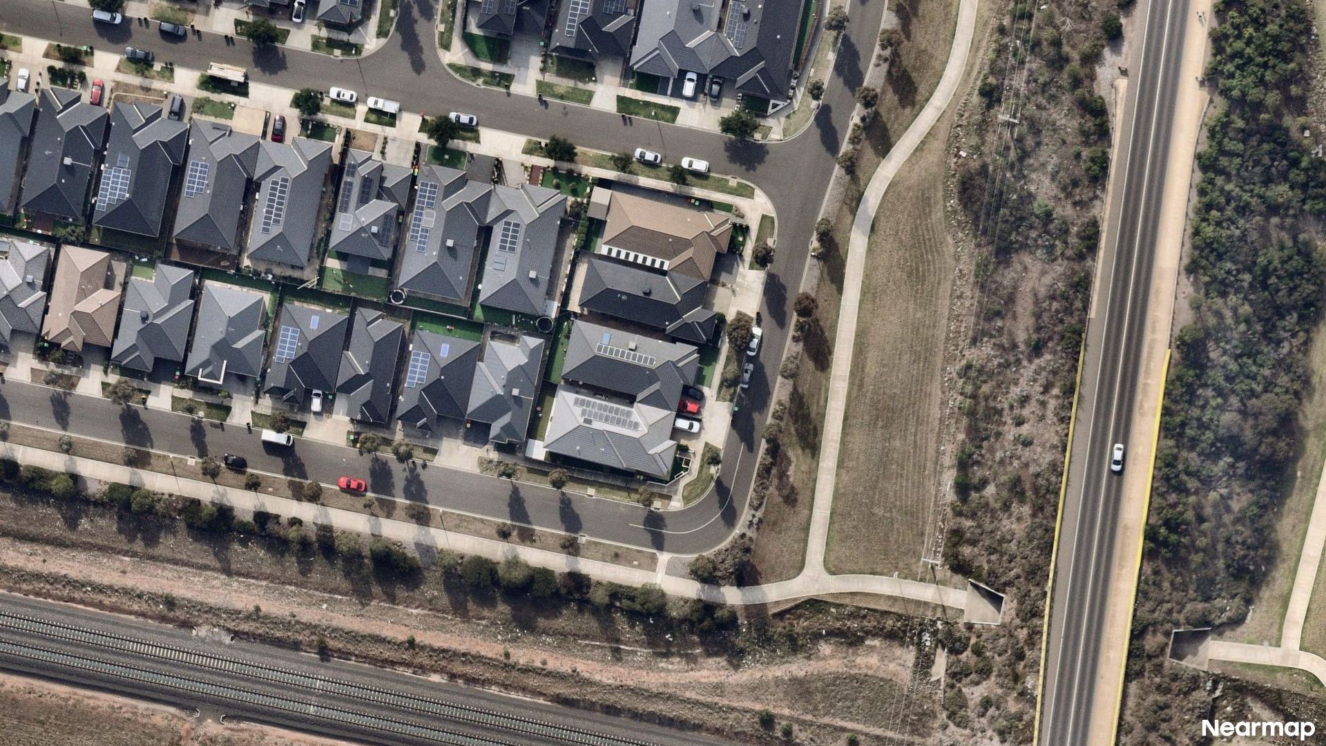 Vertical aerial view