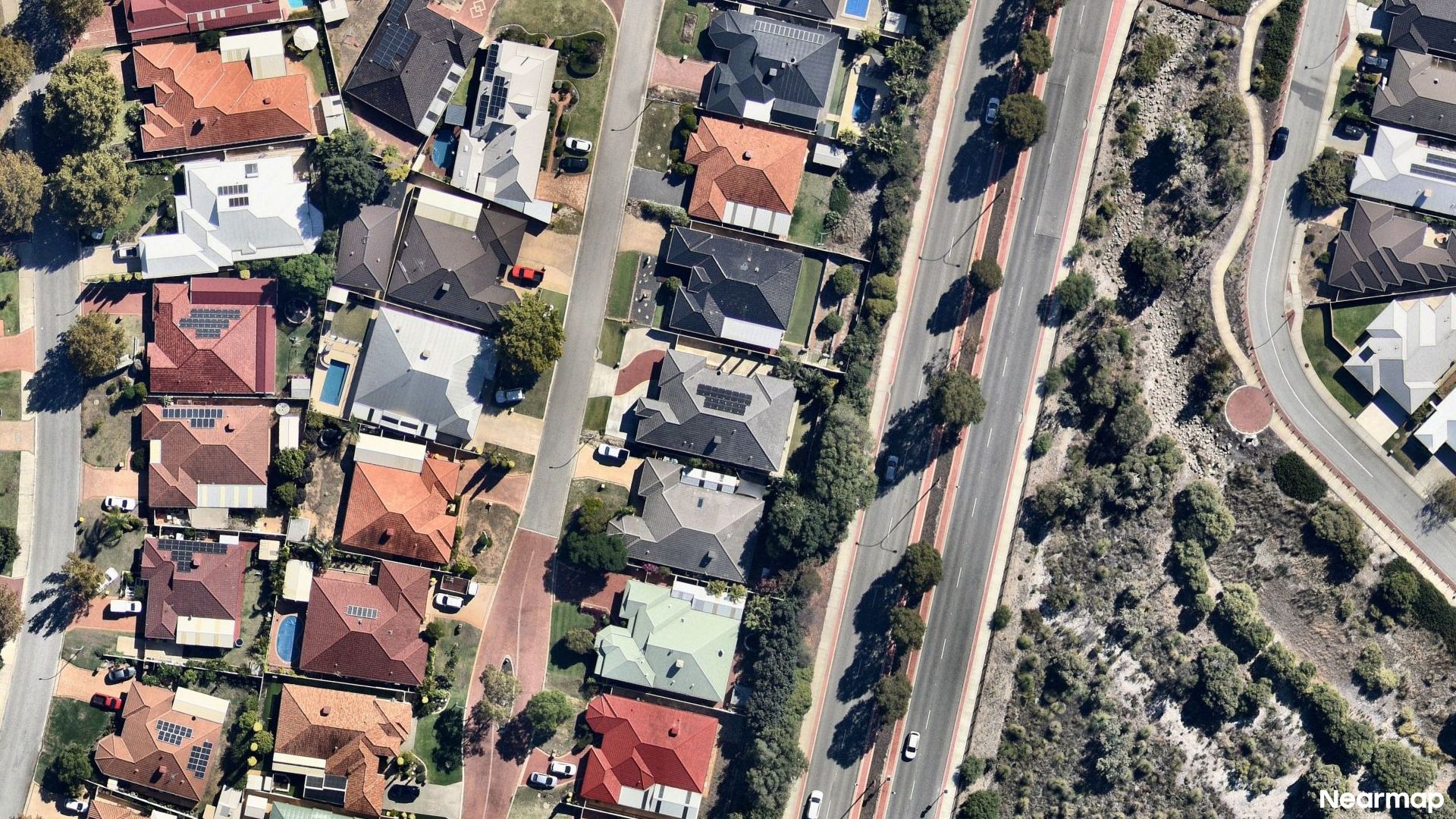 Vertical aerial view