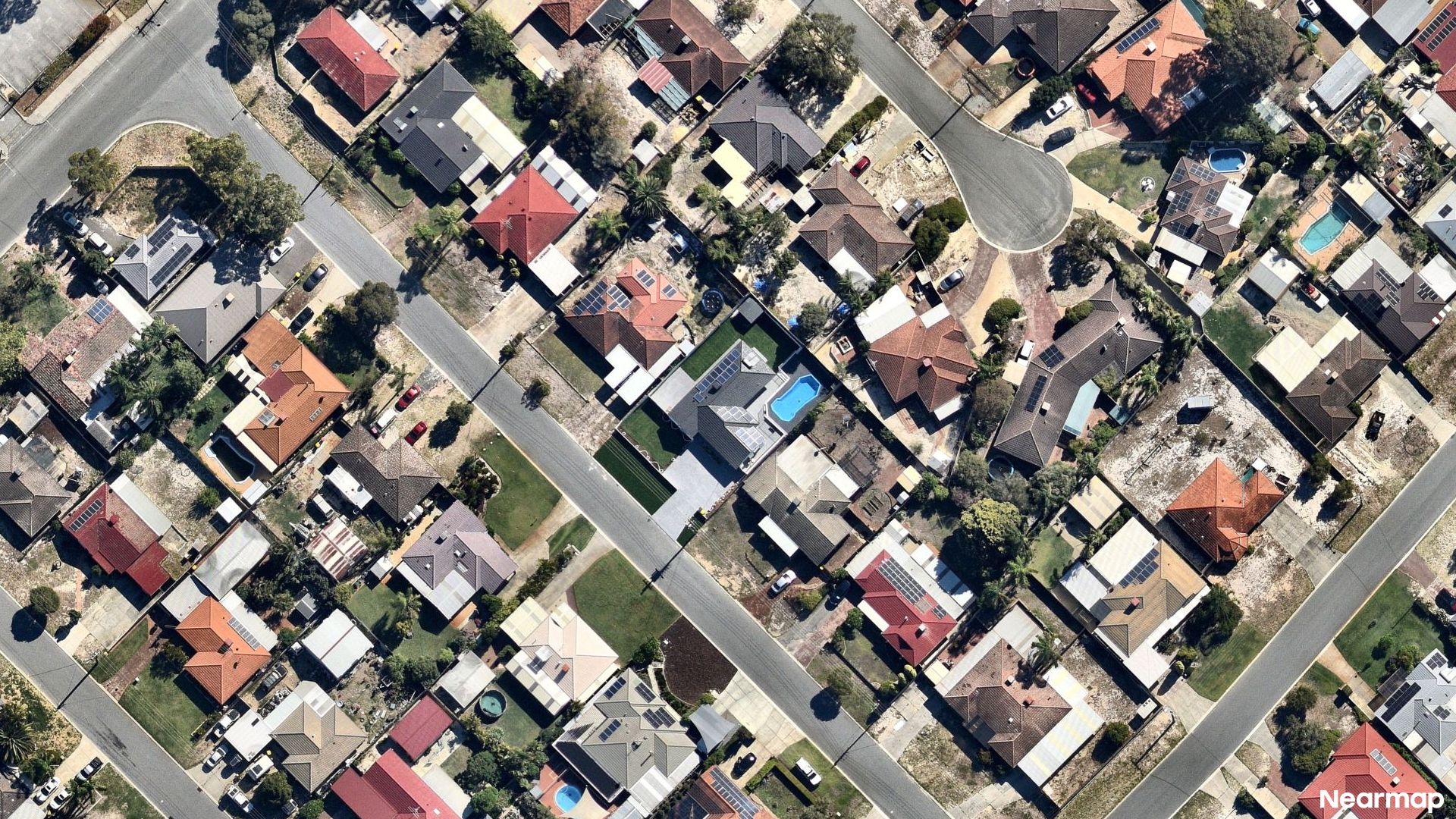 Vertical aerial view