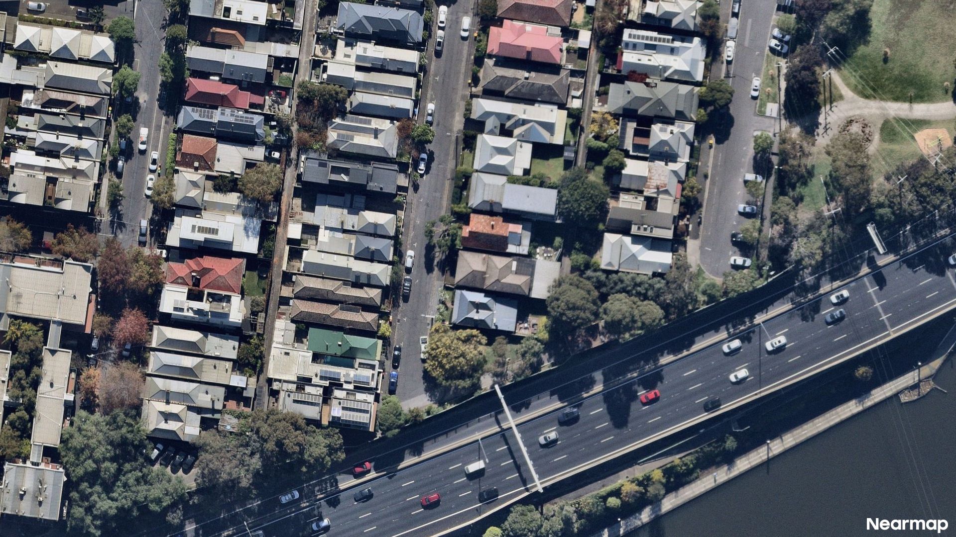 Vertical aerial view