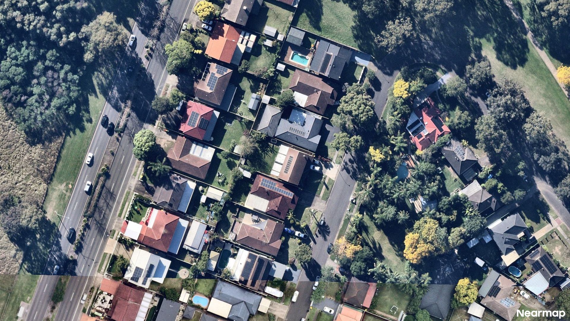 Vertical aerial view