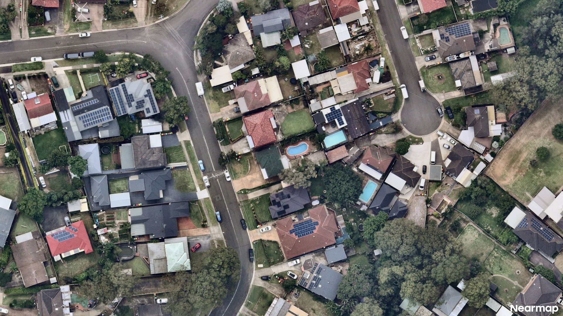 Vertical aerial view