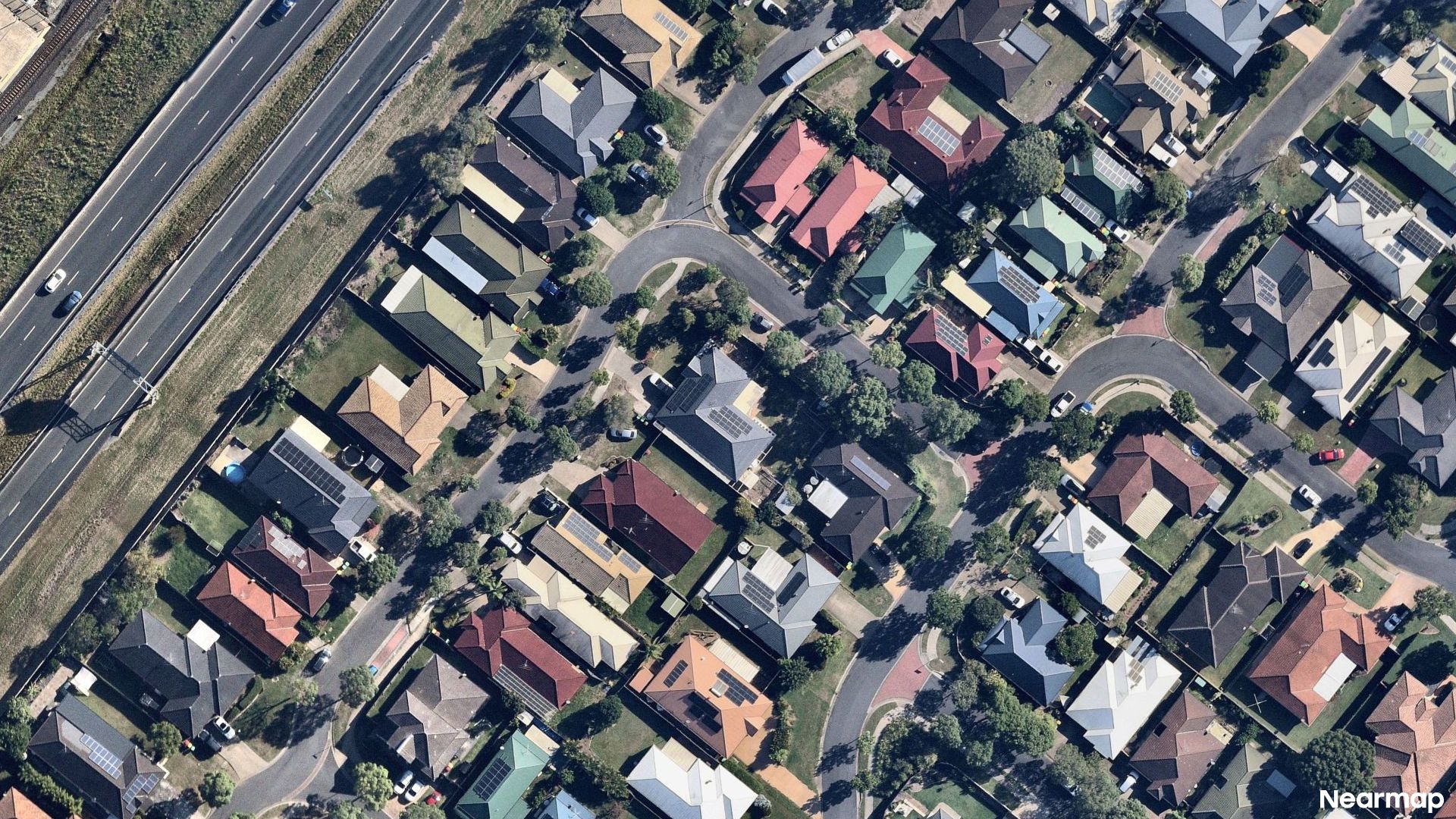 Vertical aerial view