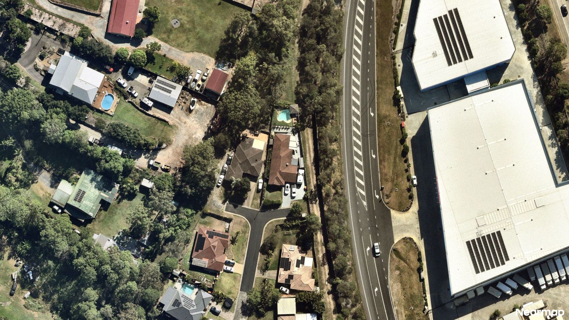 Vertical aerial view