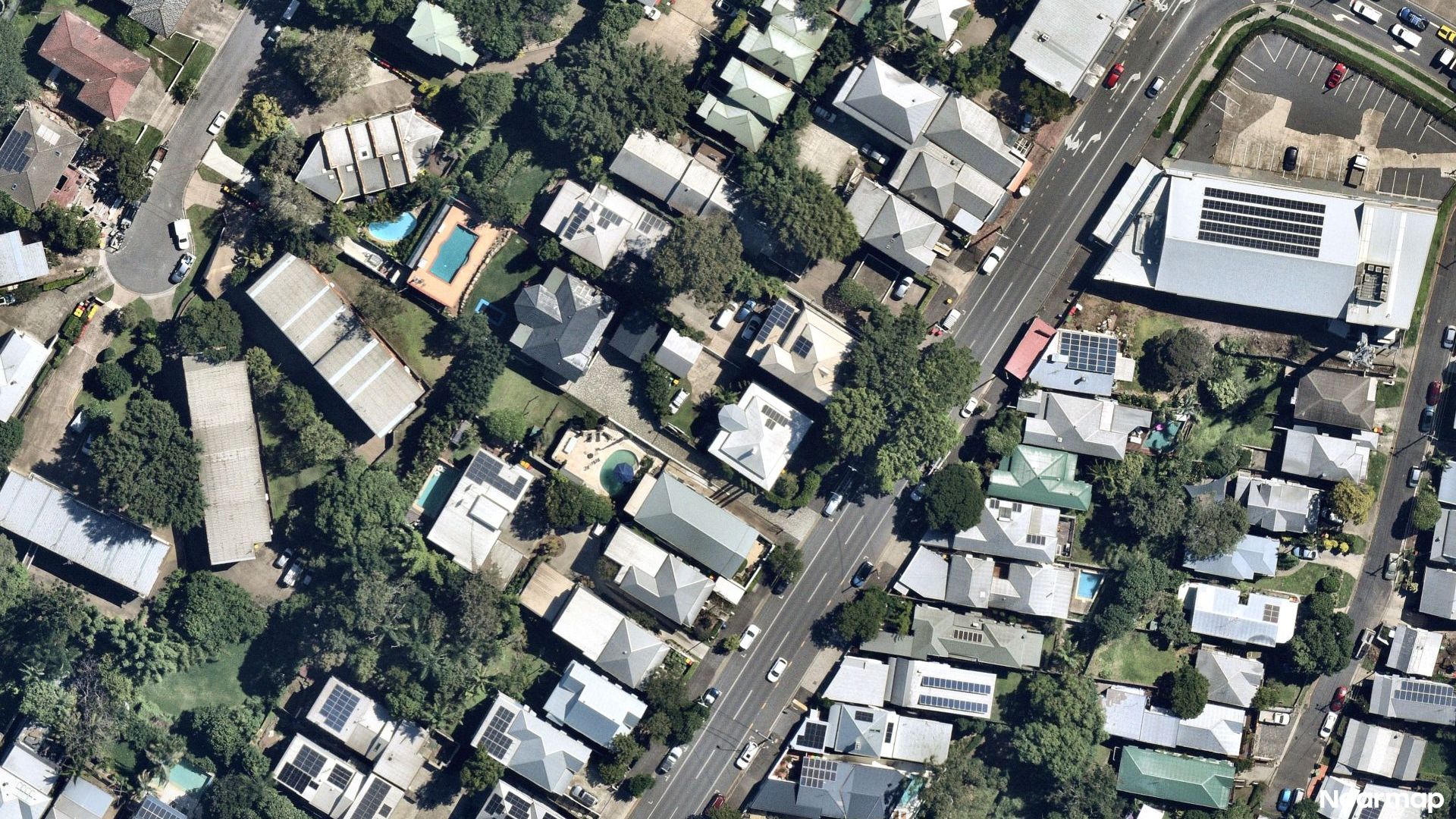 Vertical aerial view