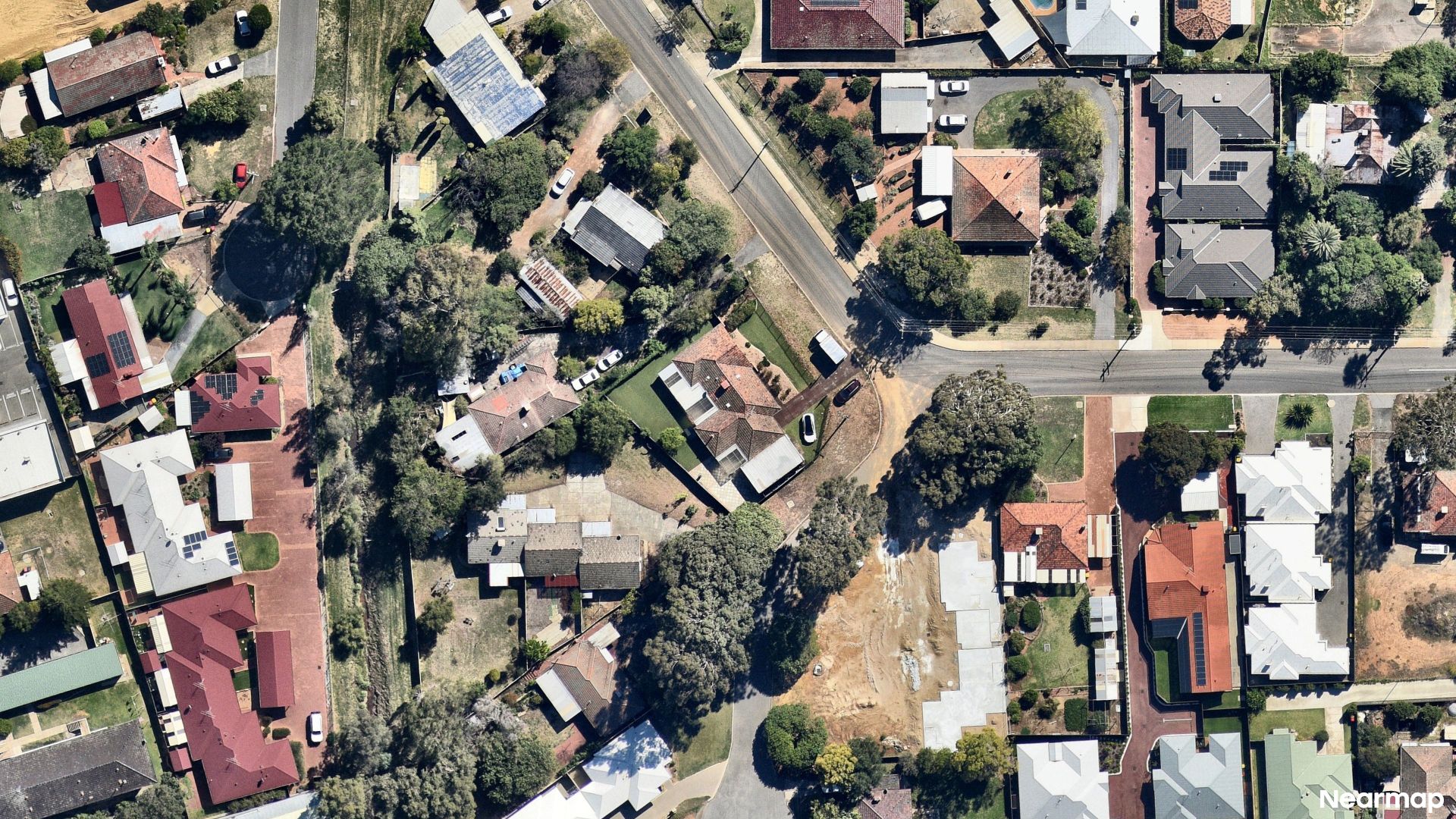 Vertical aerial view
