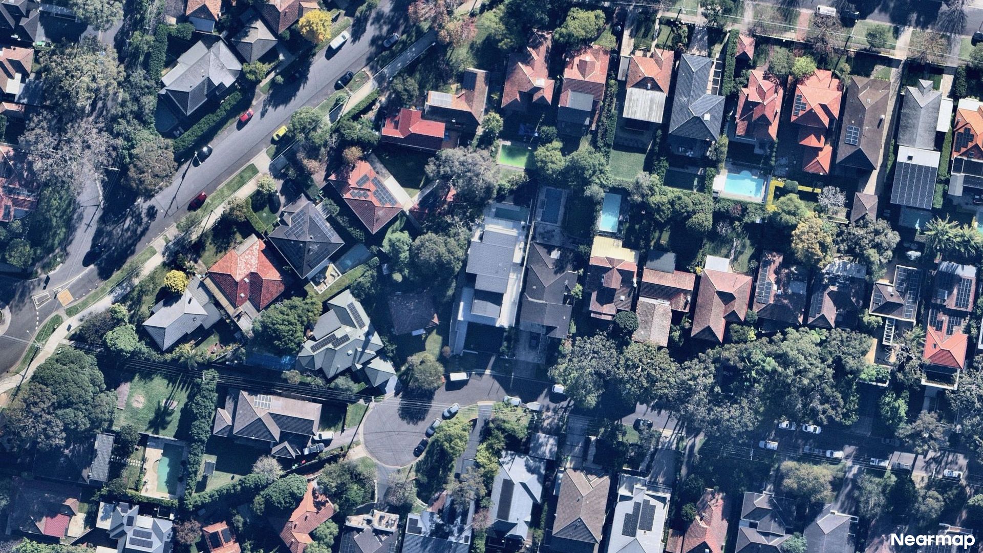 Vertical aerial view