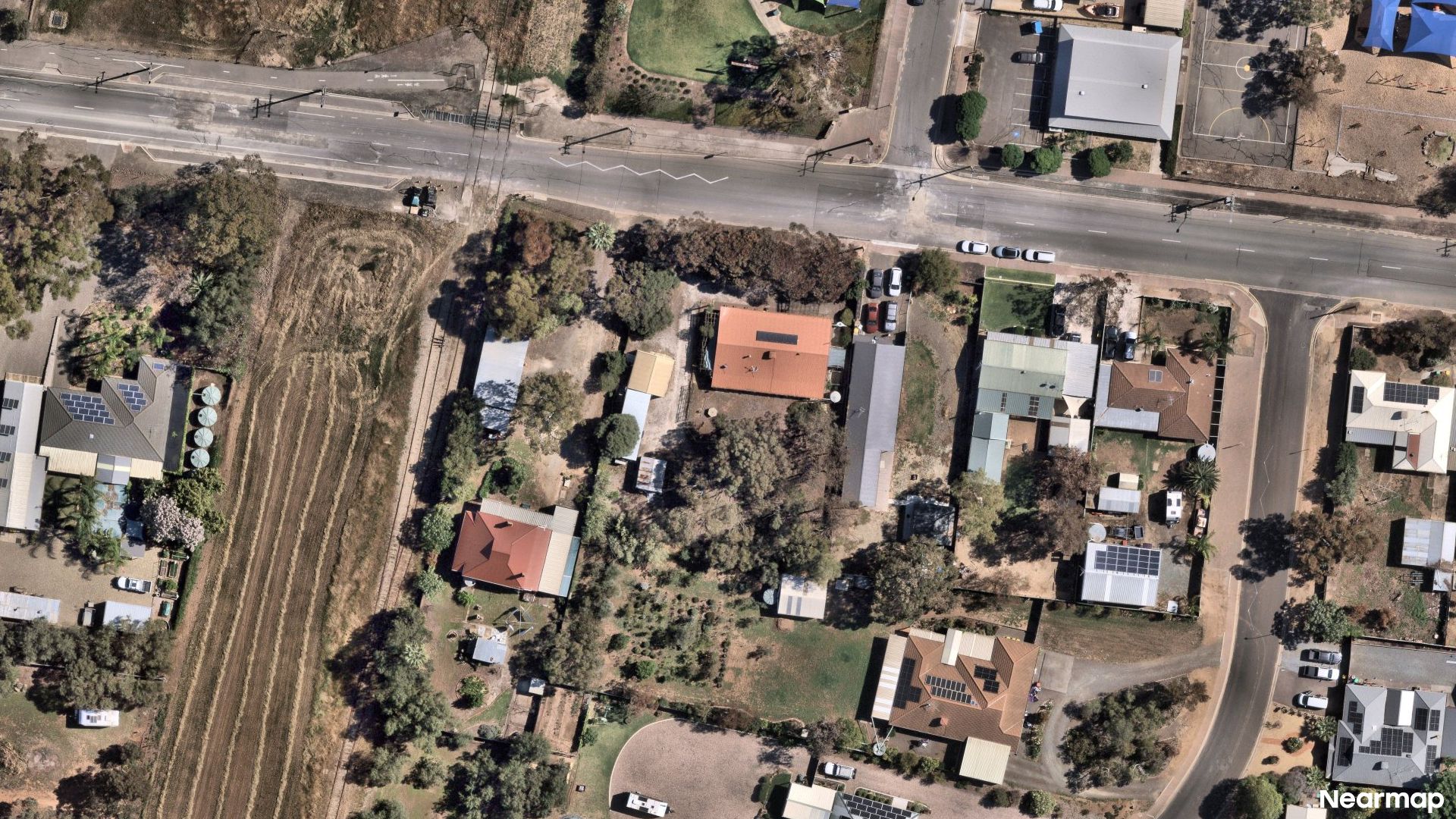 Vertical aerial view