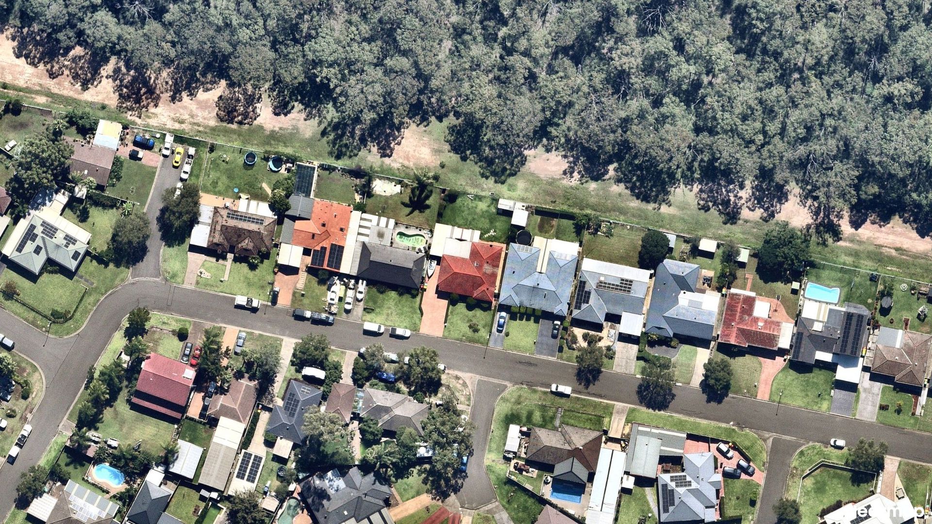 Vertical aerial view