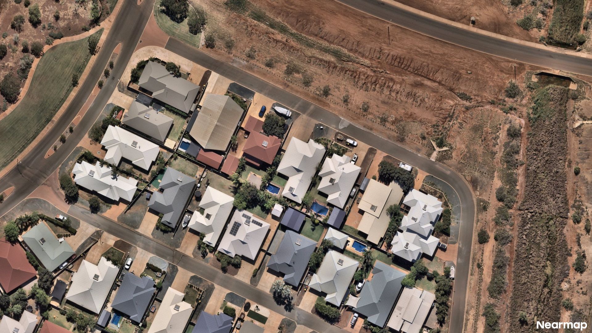 Vertical aerial view