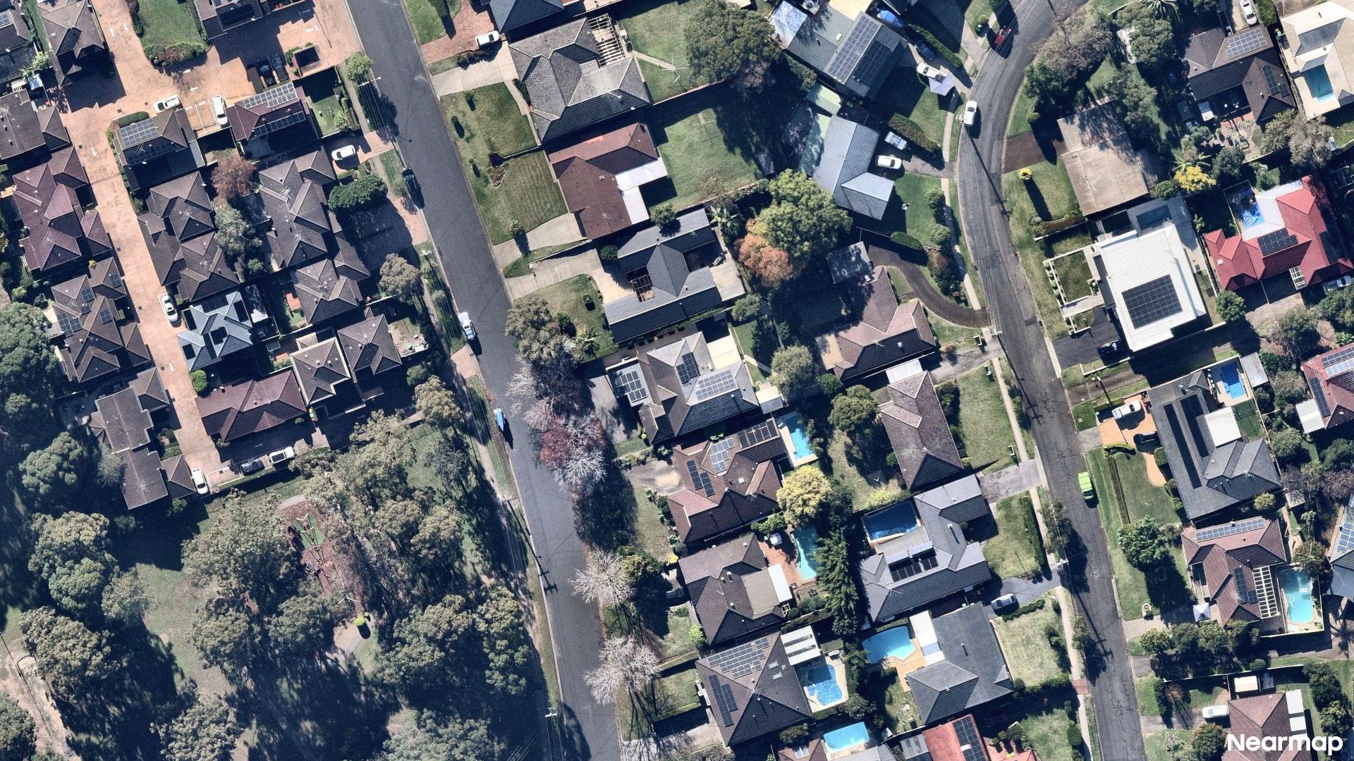 Vertical aerial view