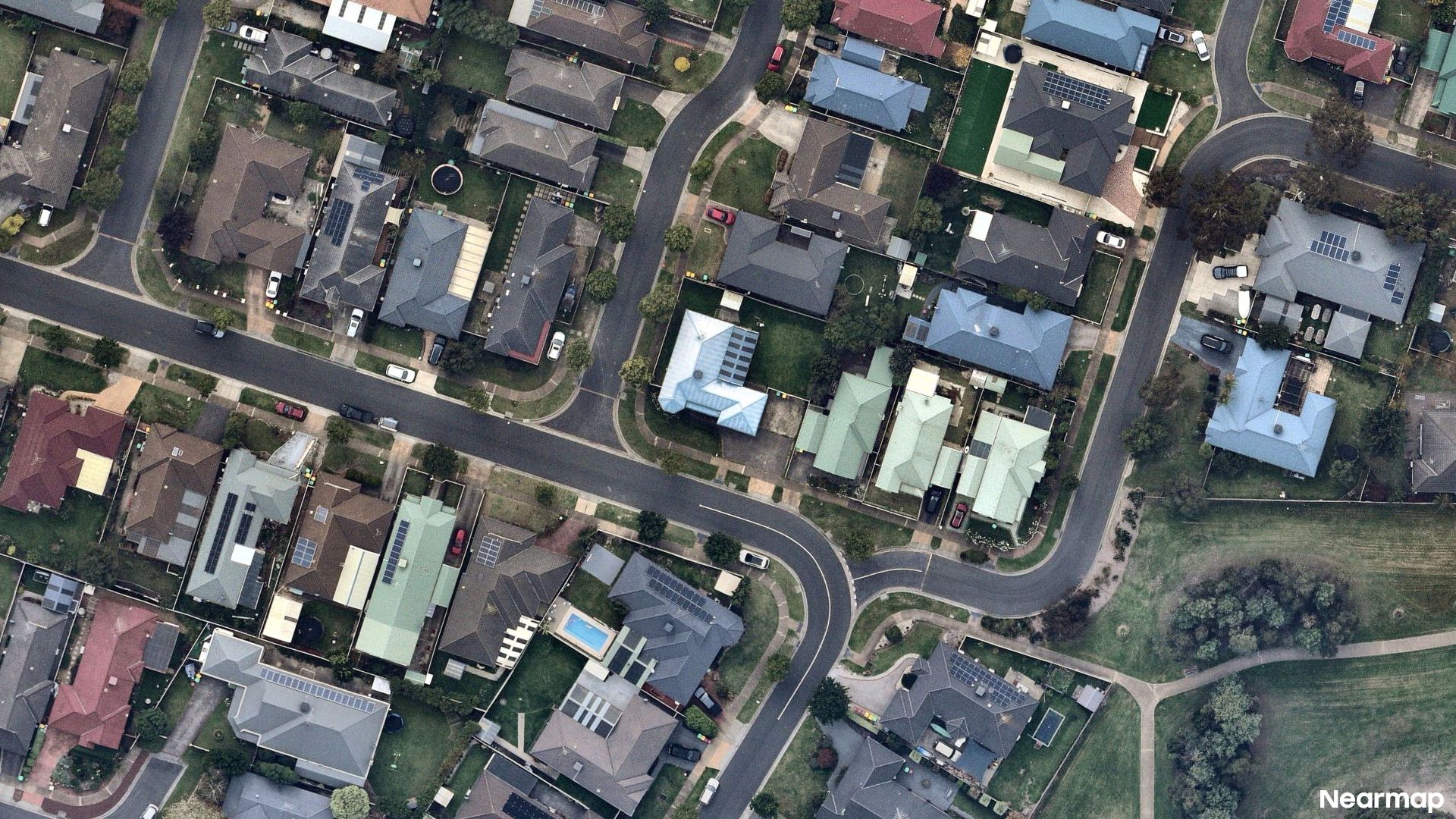 Vertical aerial view