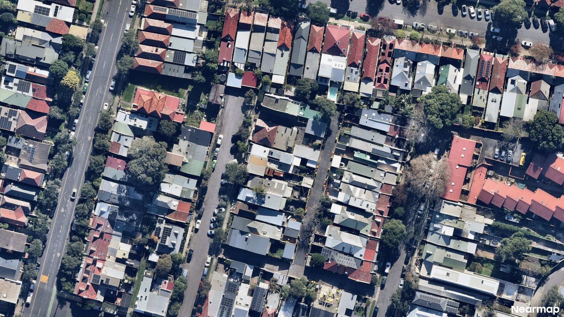 Vertical aerial view
