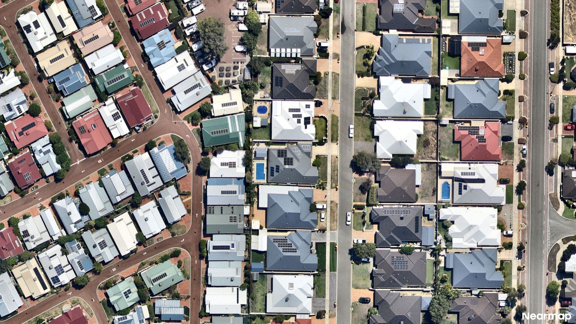 Vertical aerial view