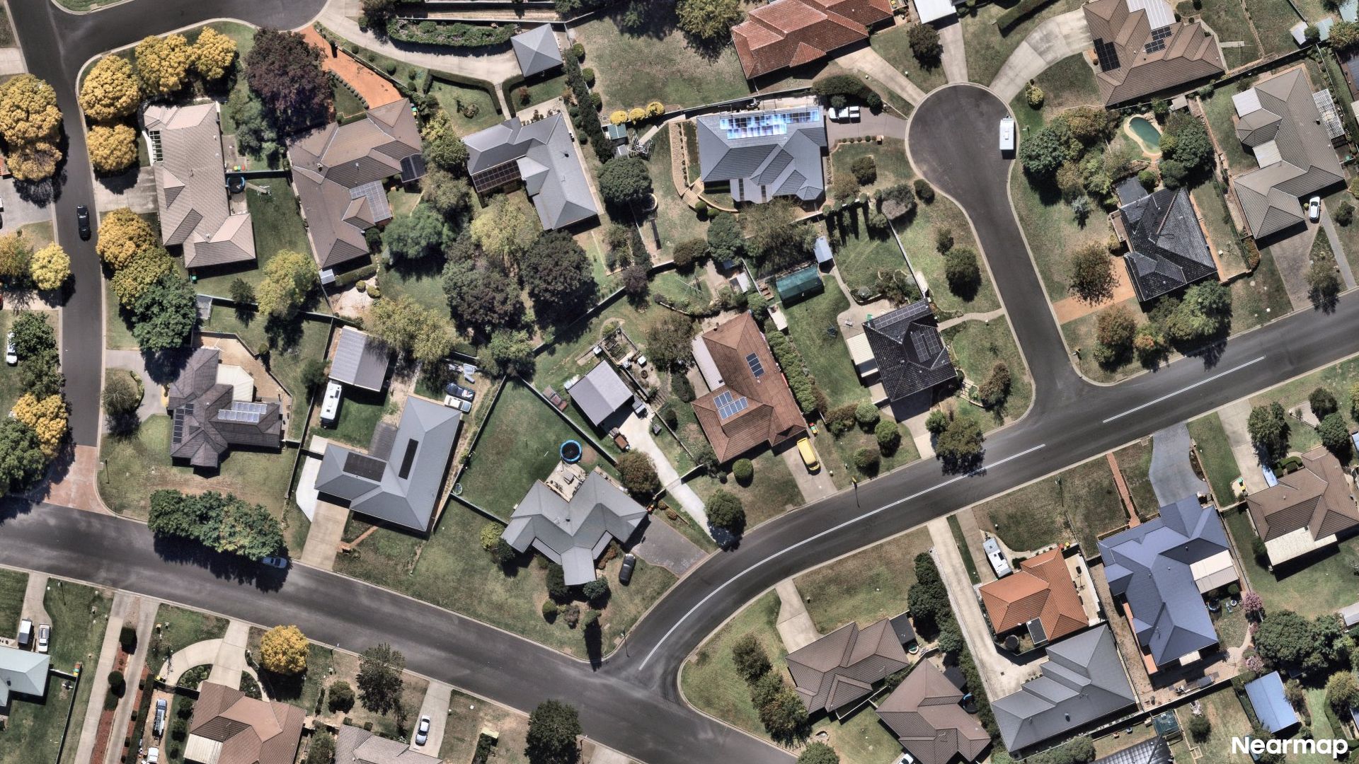 Vertical aerial view