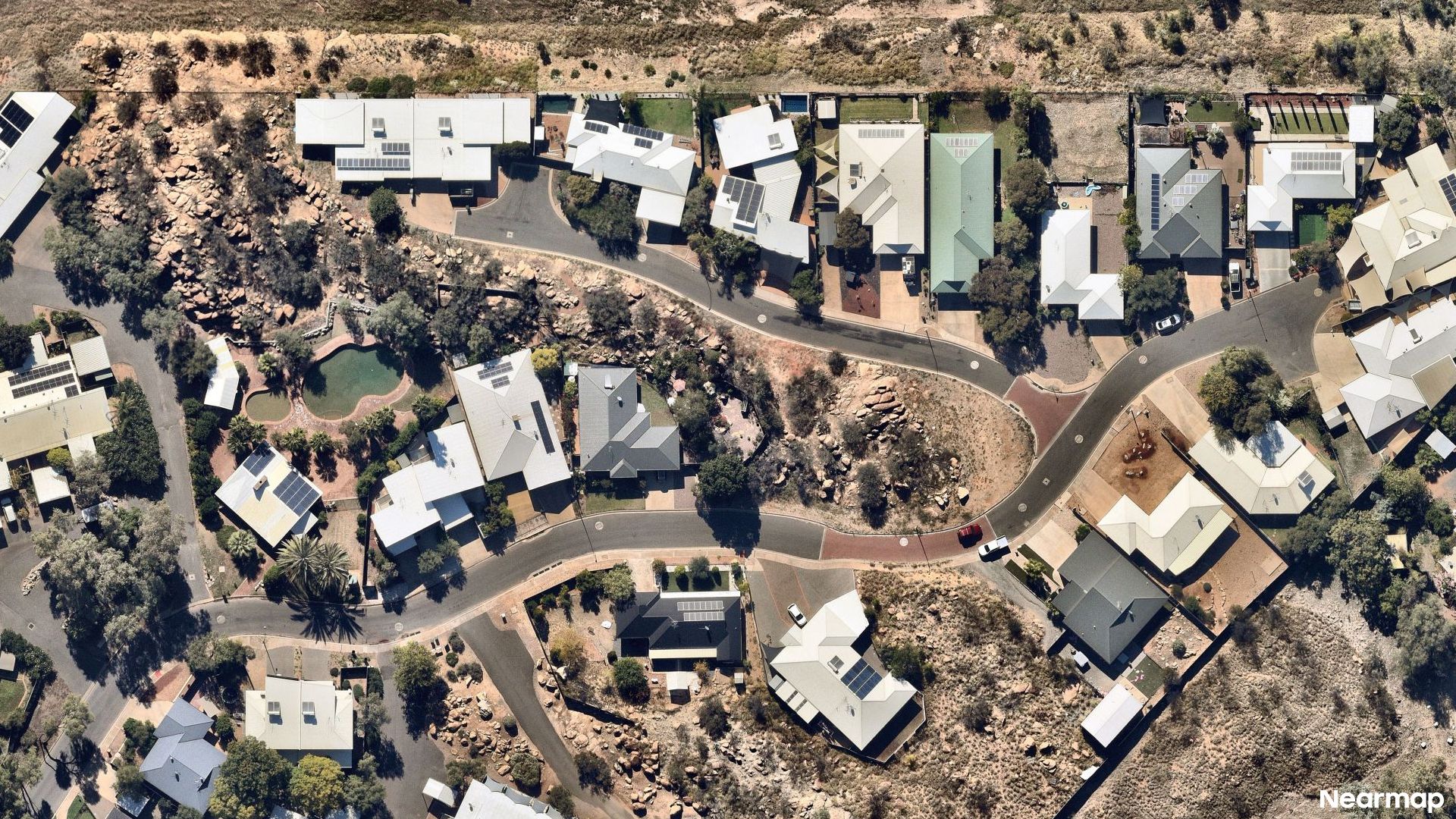 Vertical aerial view