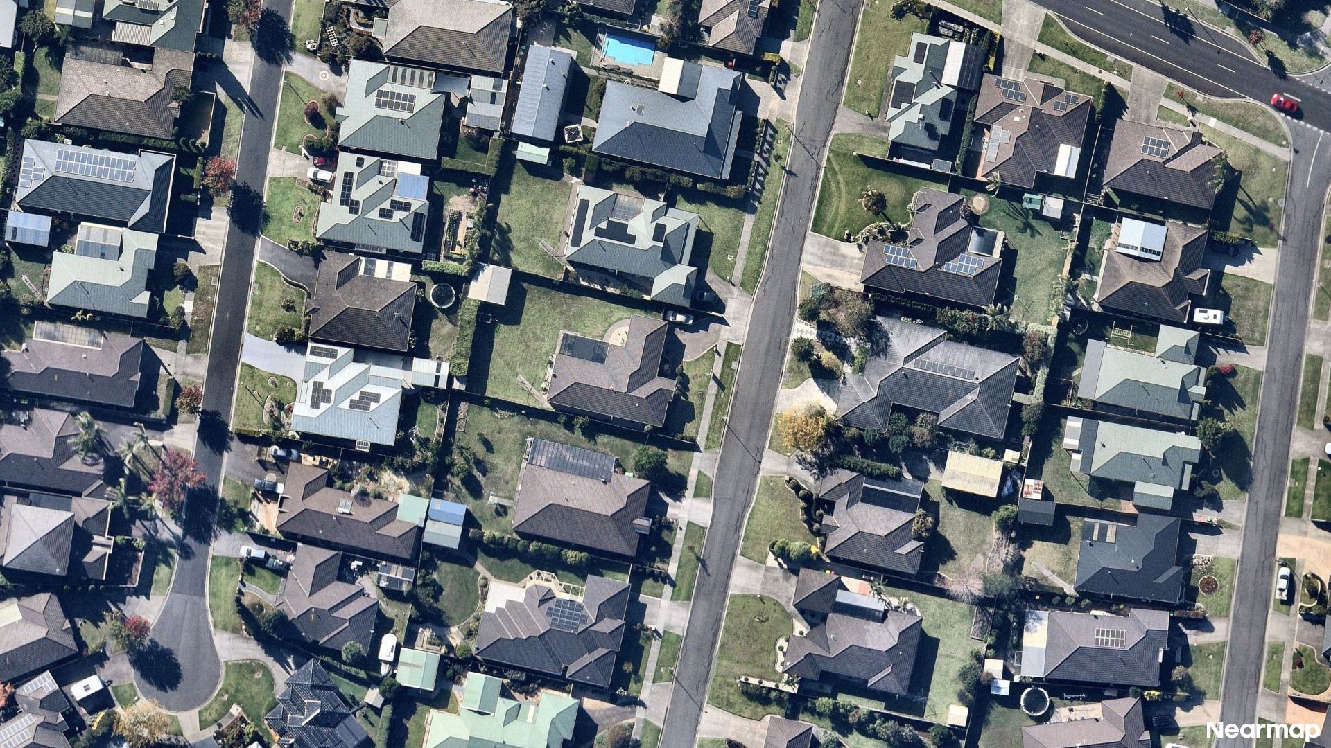 Vertical aerial view