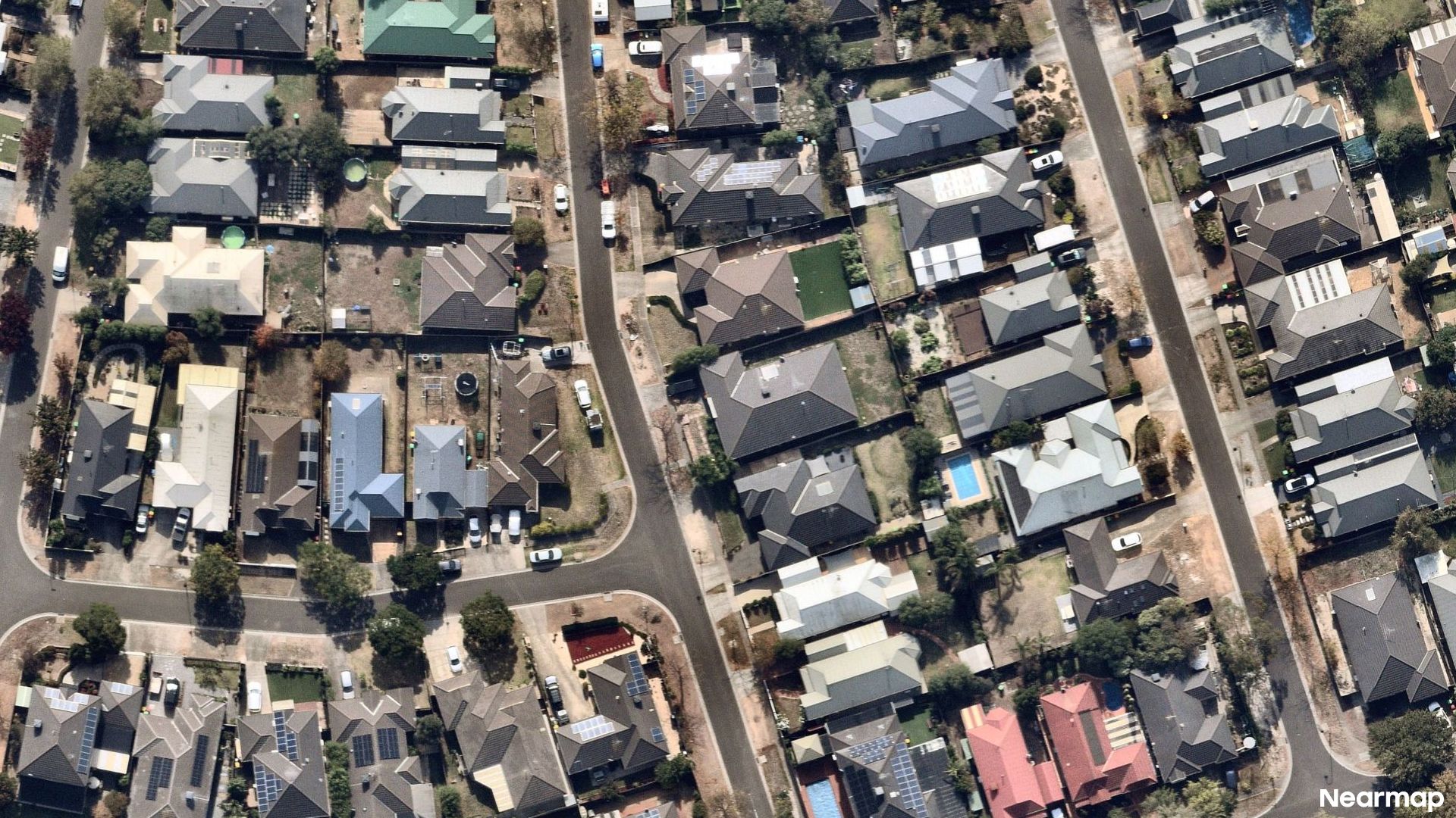 Vertical aerial view