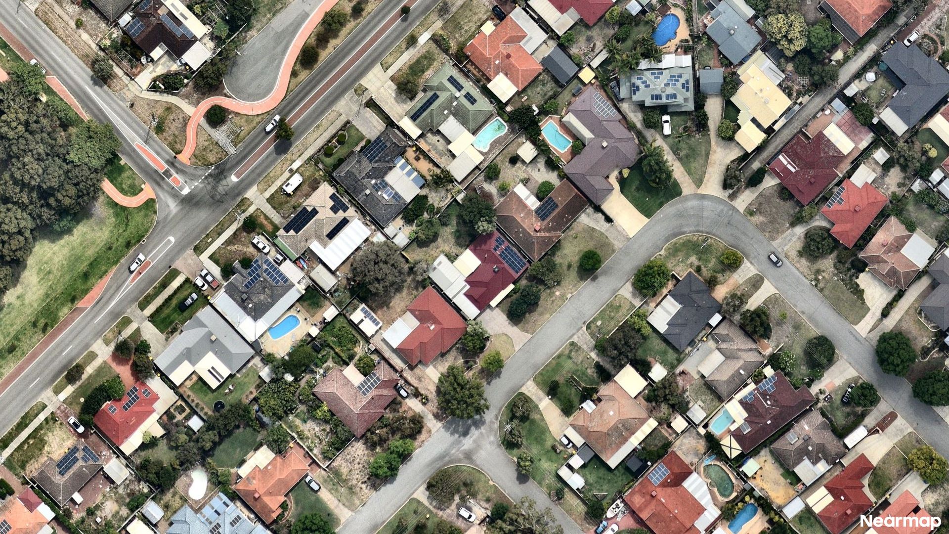 Vertical aerial view