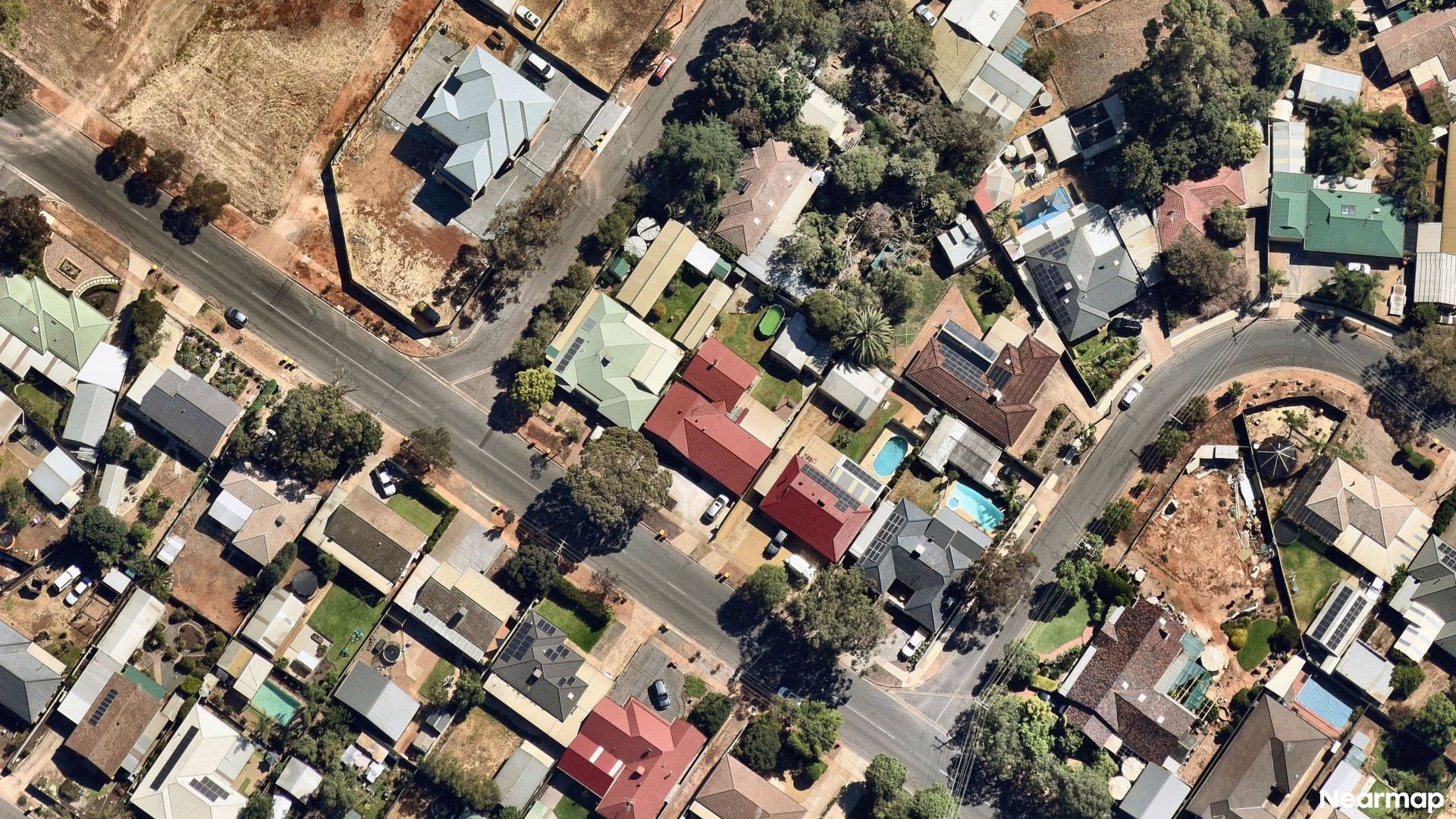 Vertical aerial view
