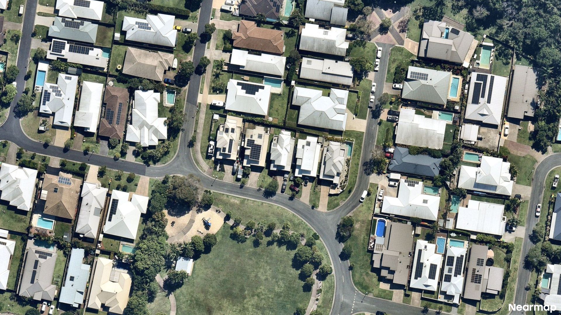Vertical aerial view