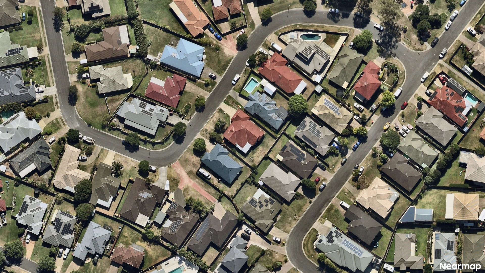 Vertical aerial view